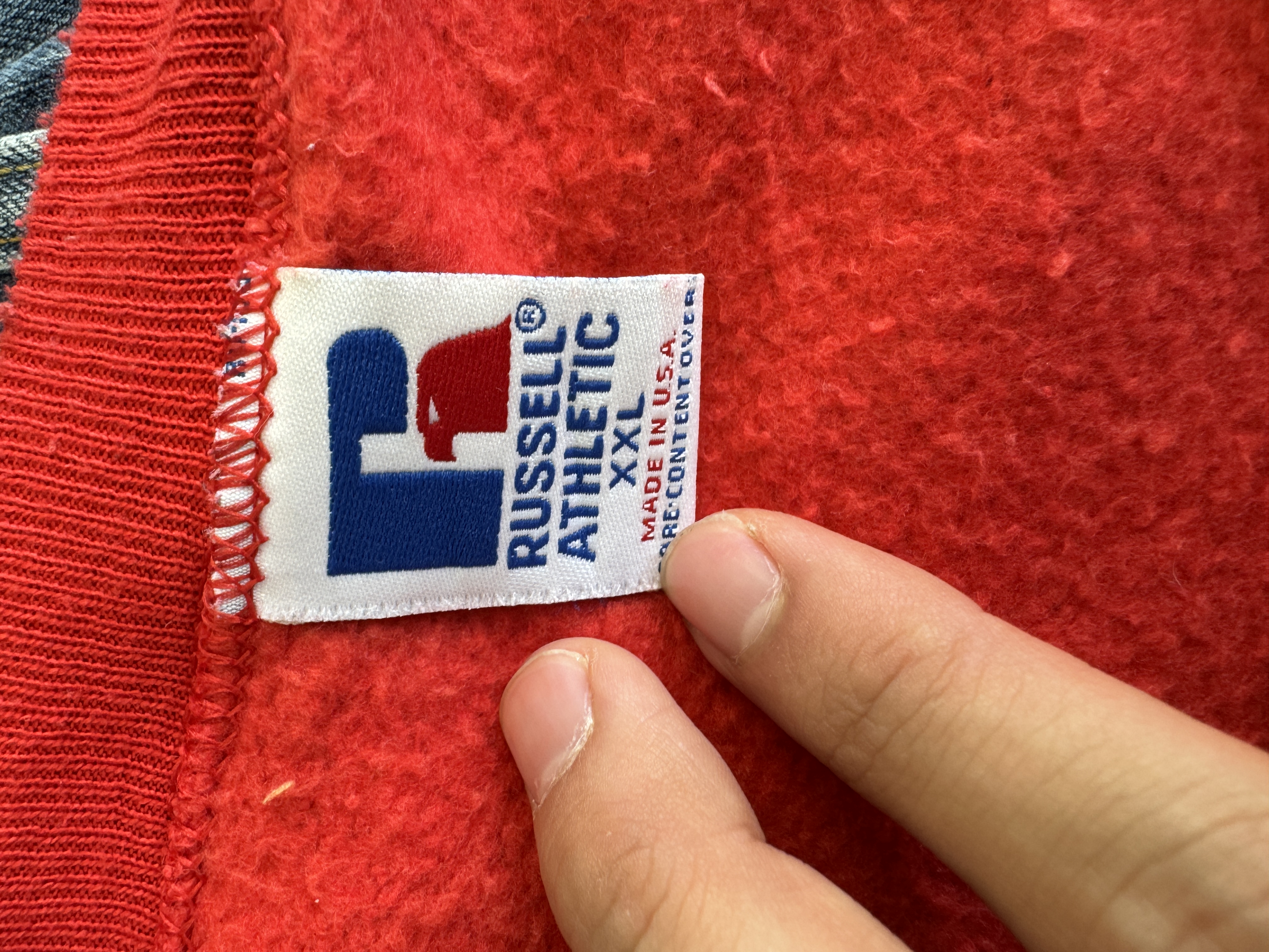 Russell Red Sweatshirt taglia XXL