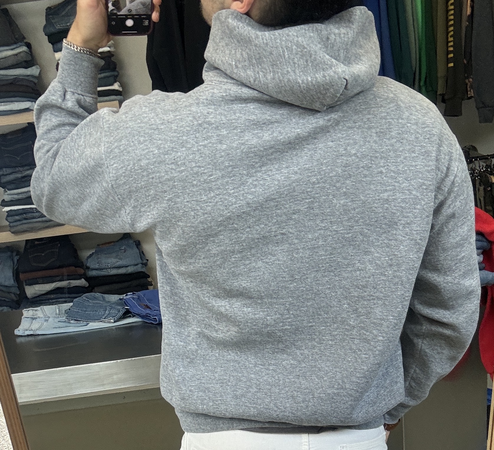 Russell Gray Hoodie taglia XL