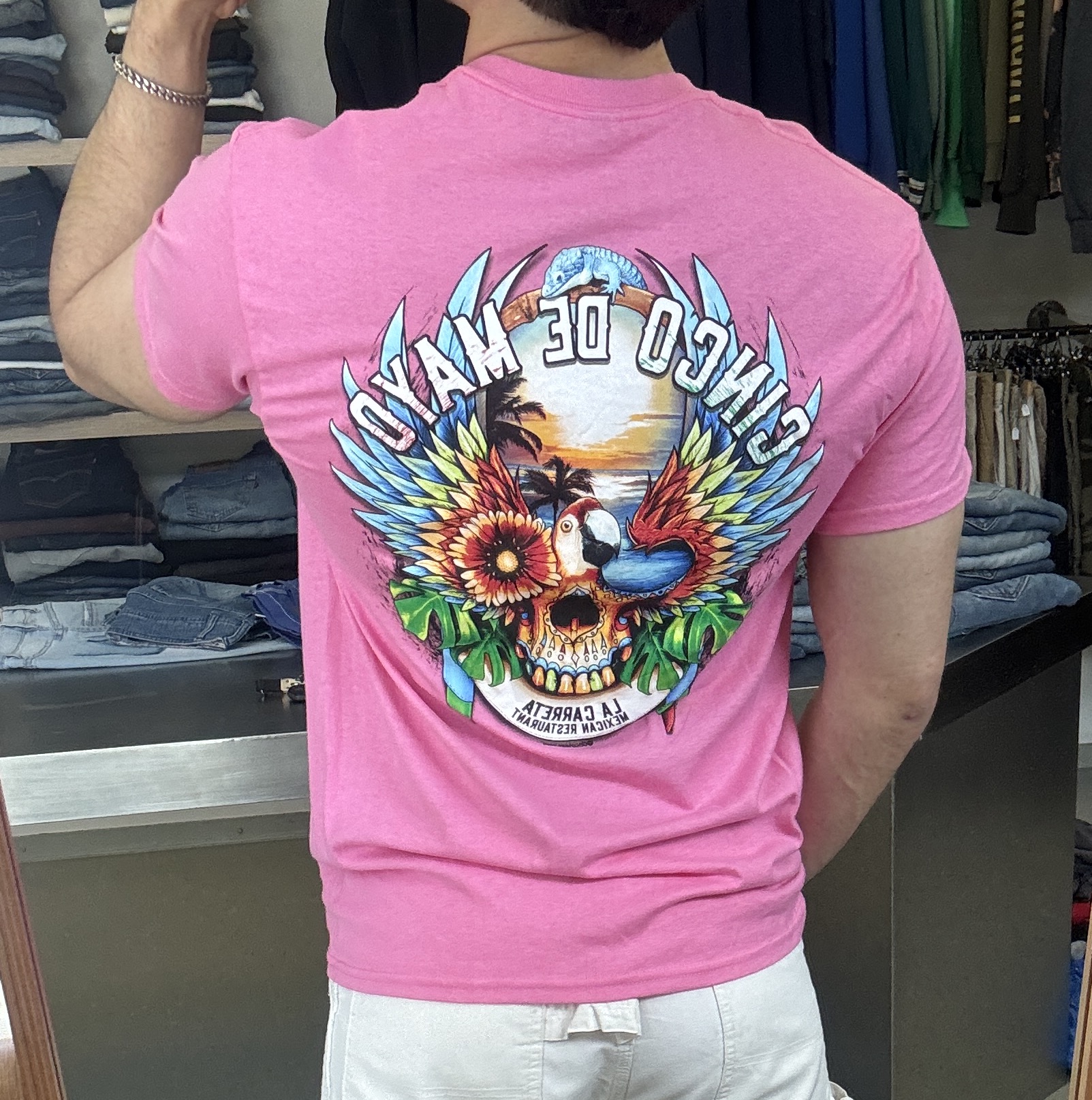 Pink Graphic T-Shirt taglia M