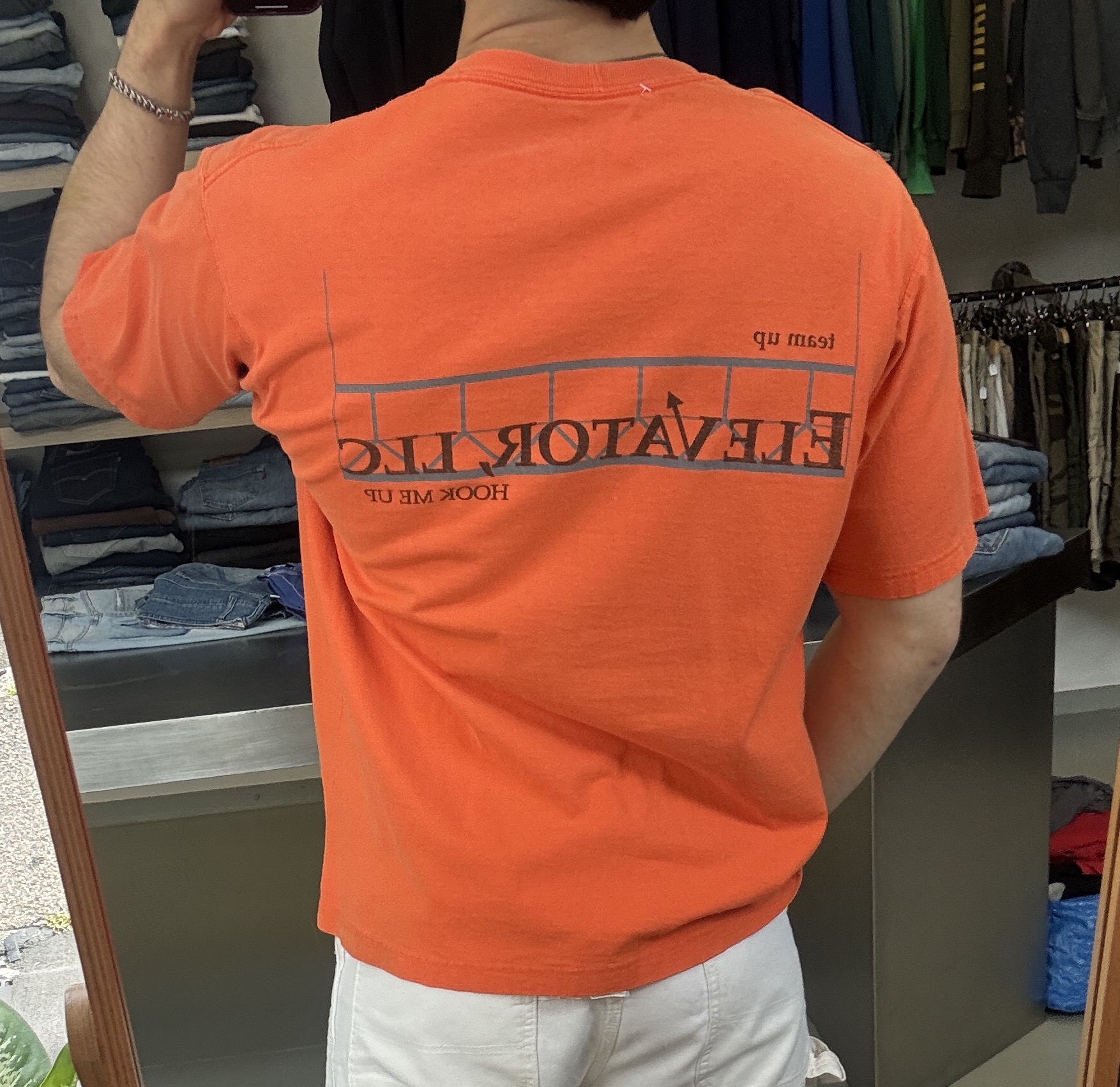 Carhartt Men's Orange T-Shirt Taglia M