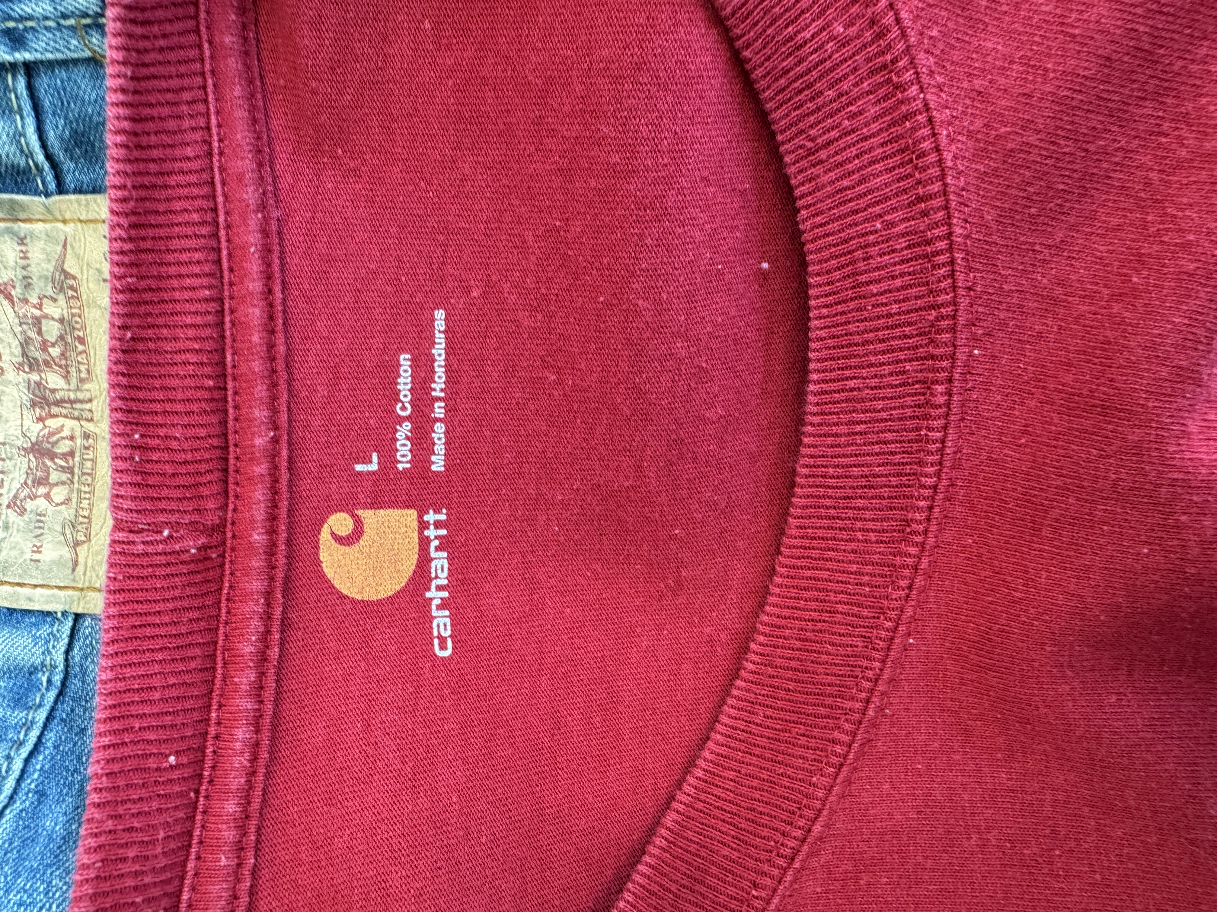 Carhartt Red Long Sleeve T-Shirt Taglia L