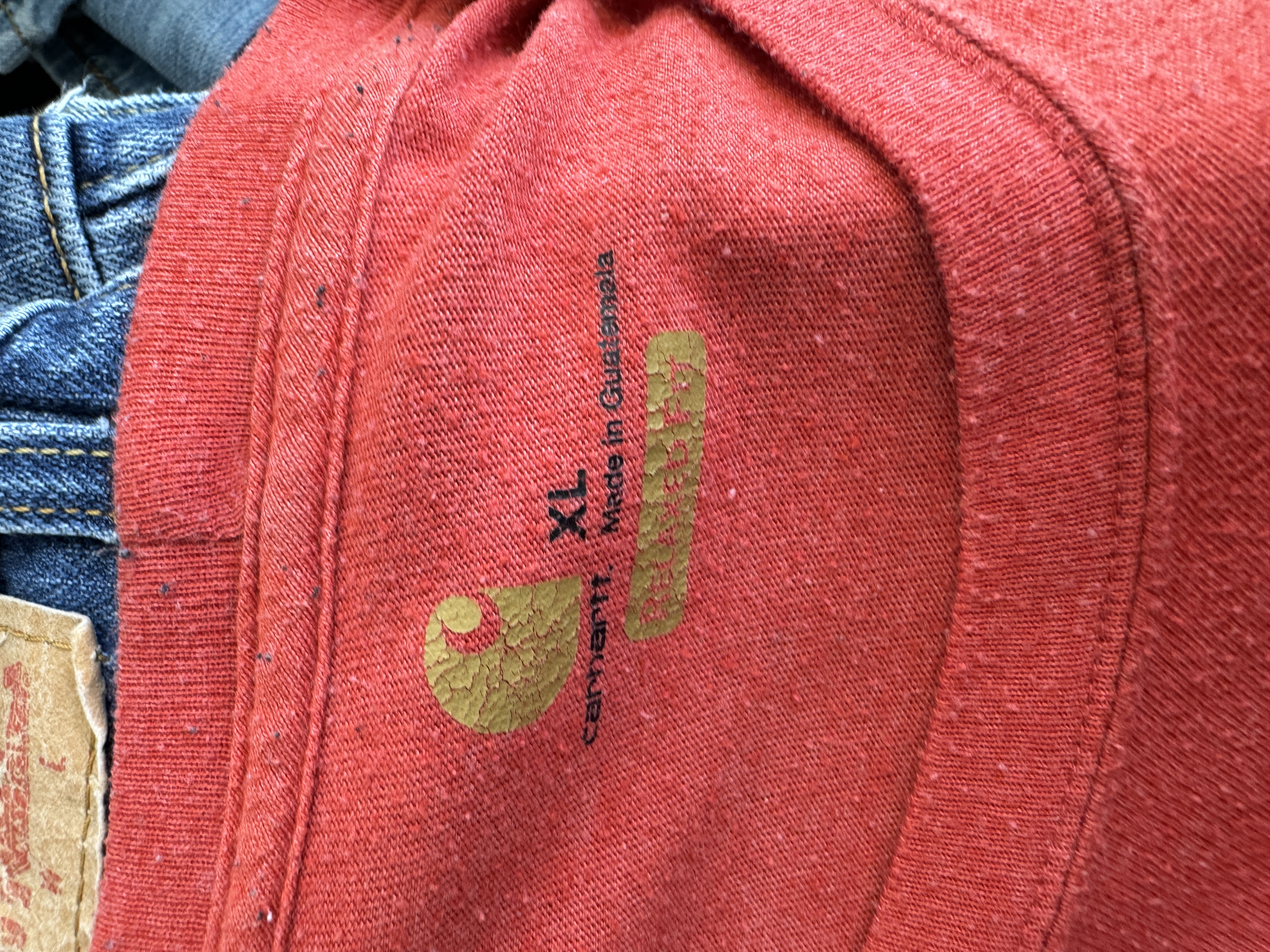 Red Carhartt Long Sleeve Shirt Taglia XL
