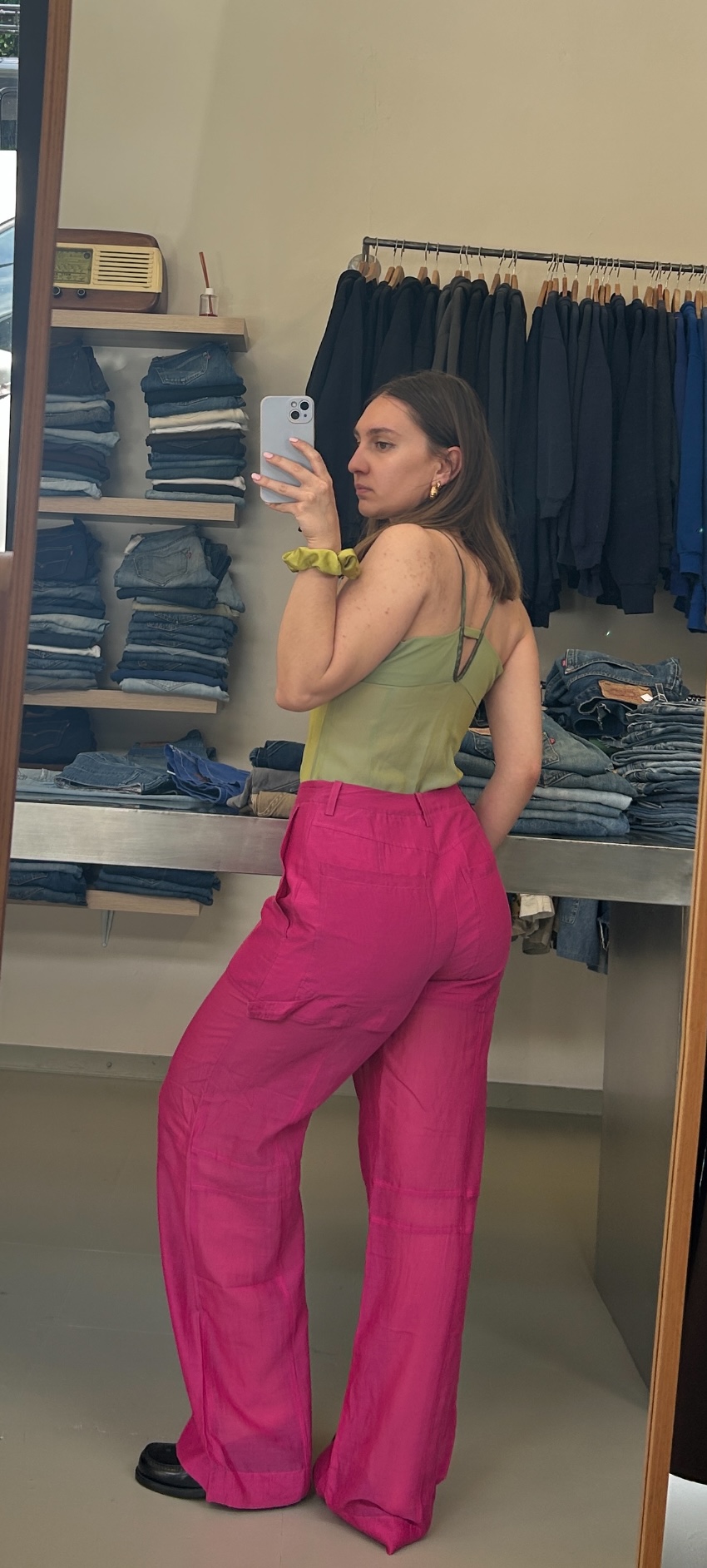 Women's Bright Pink Pants Taglia S/M