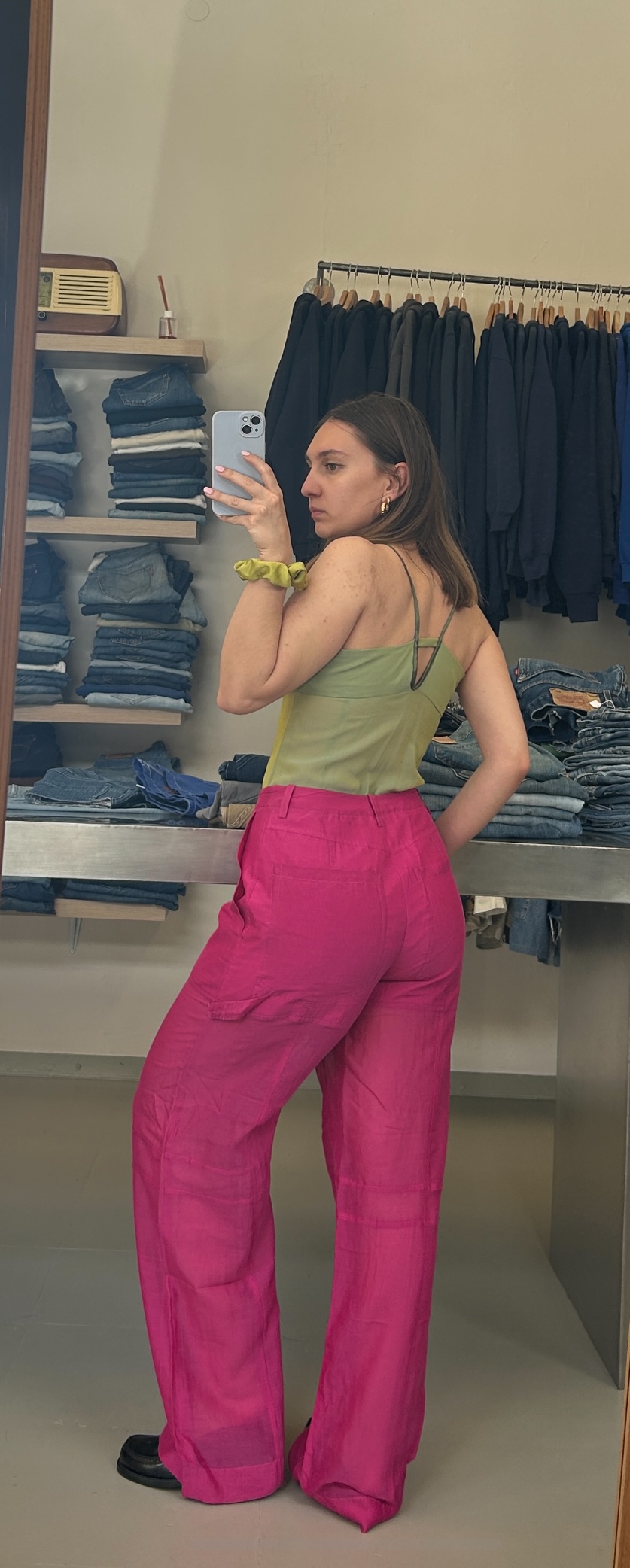 Women's Bright Pink Pants Taglia S/M