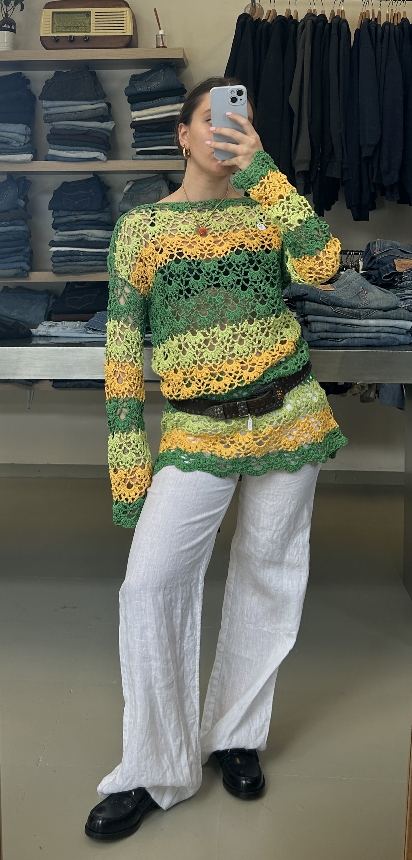 Handmade Knitted Sweater Taglia S/M
