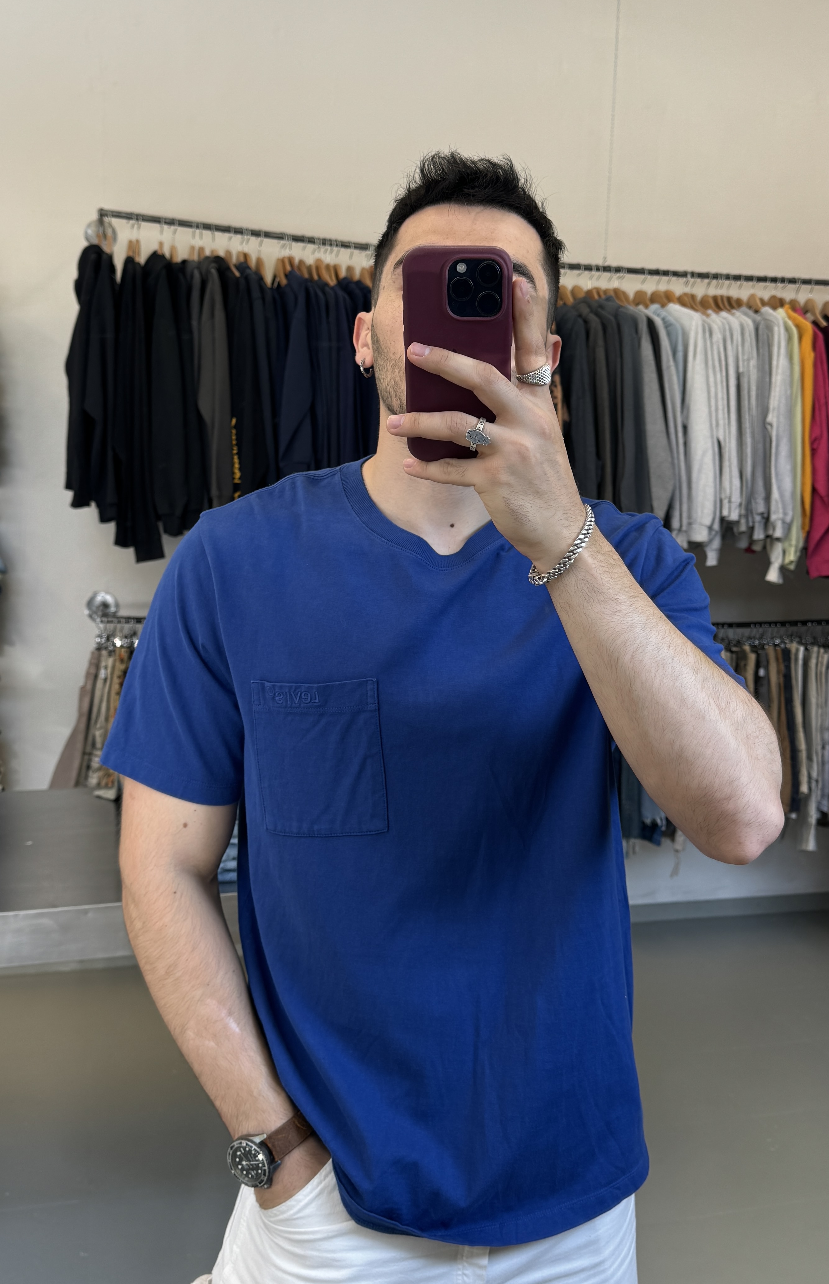 Levi’s Men's Blue T-Shirt taglia M