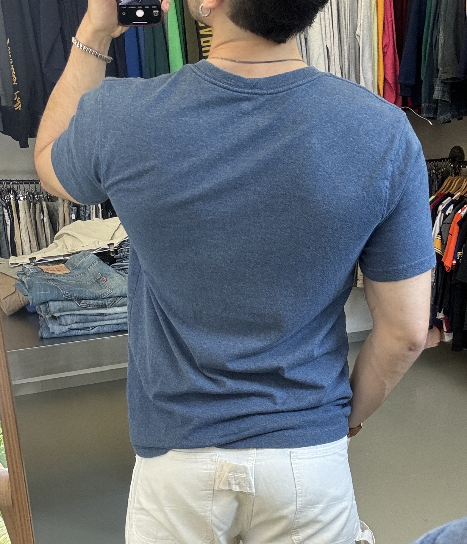 Carhartt Men's Blue T-Shirt taglia S