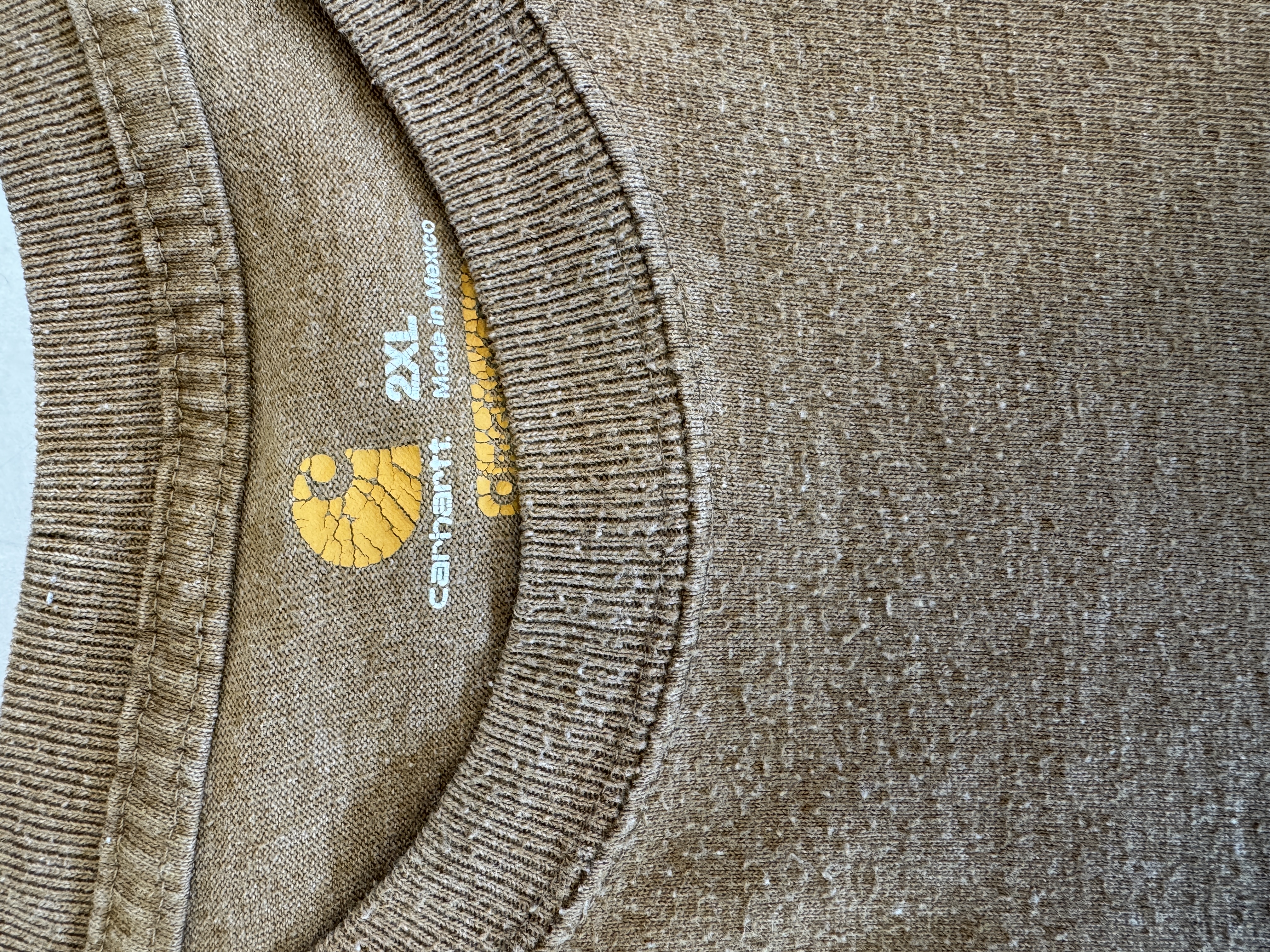 Carhartt Brown T-Shirt taglia XXL crop