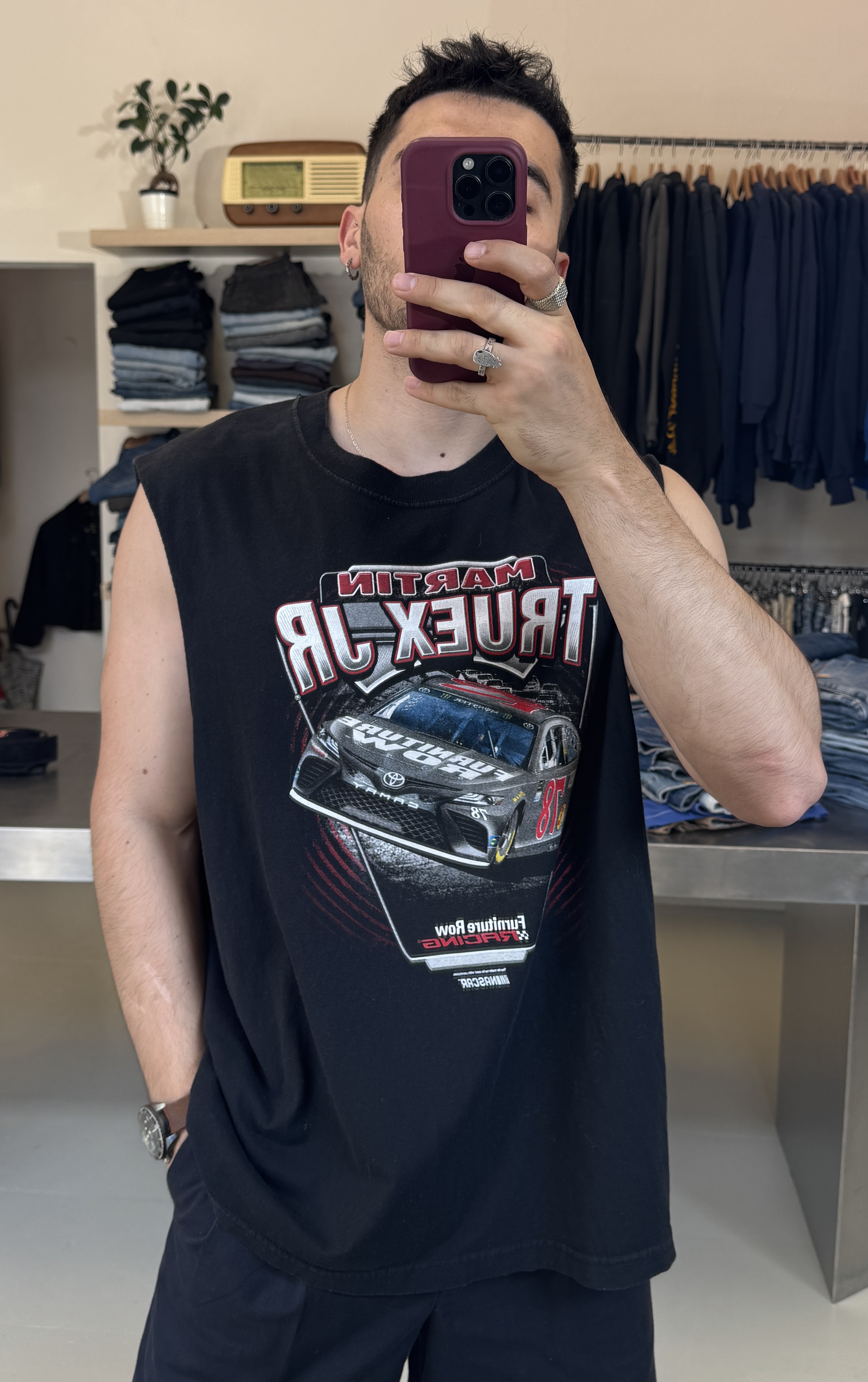 NASCAR Racing Graphic Sleeveless T-Shirt taglia 3XL