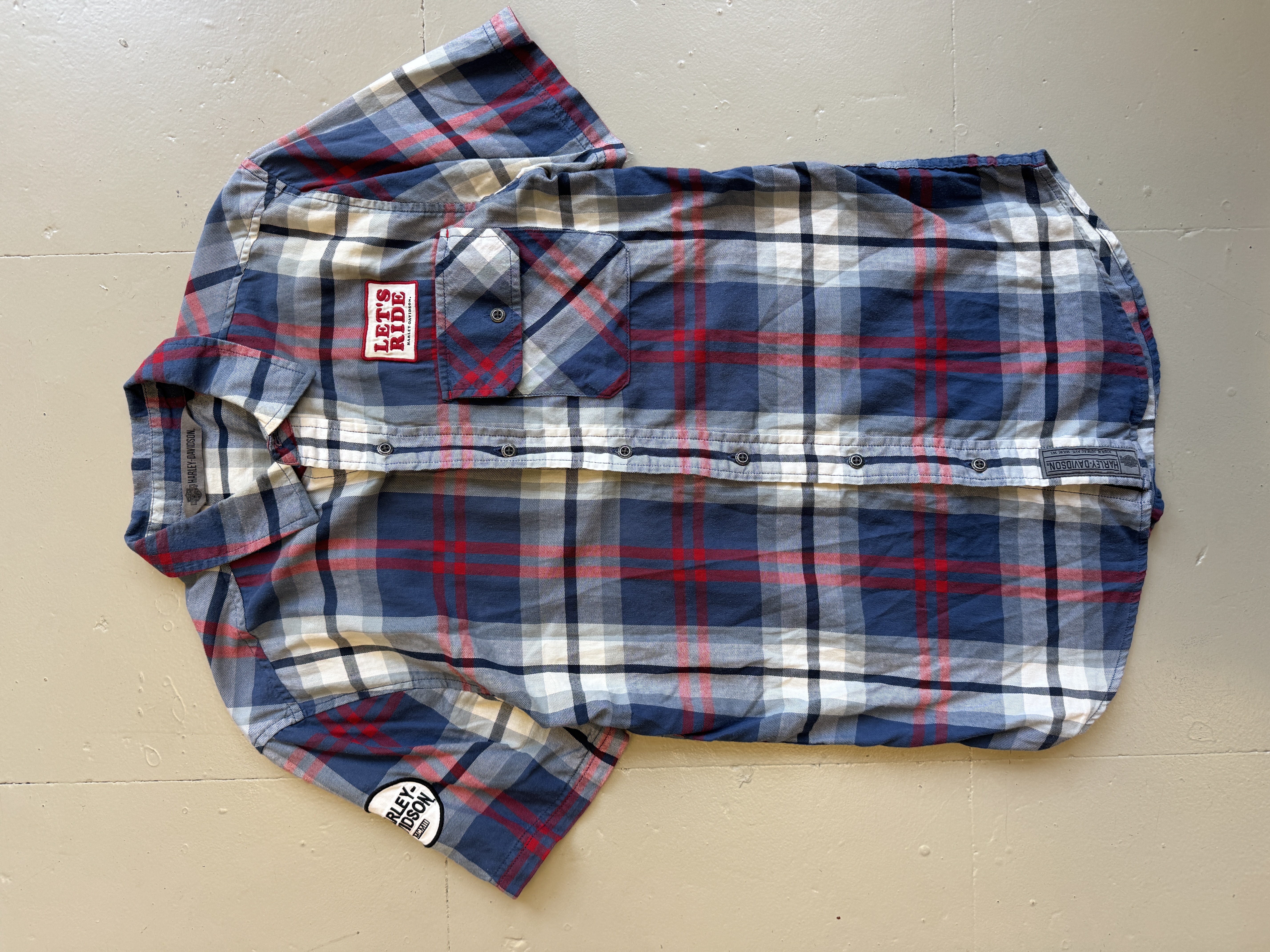 Harley-Davidson Plaid Shirt taglia S