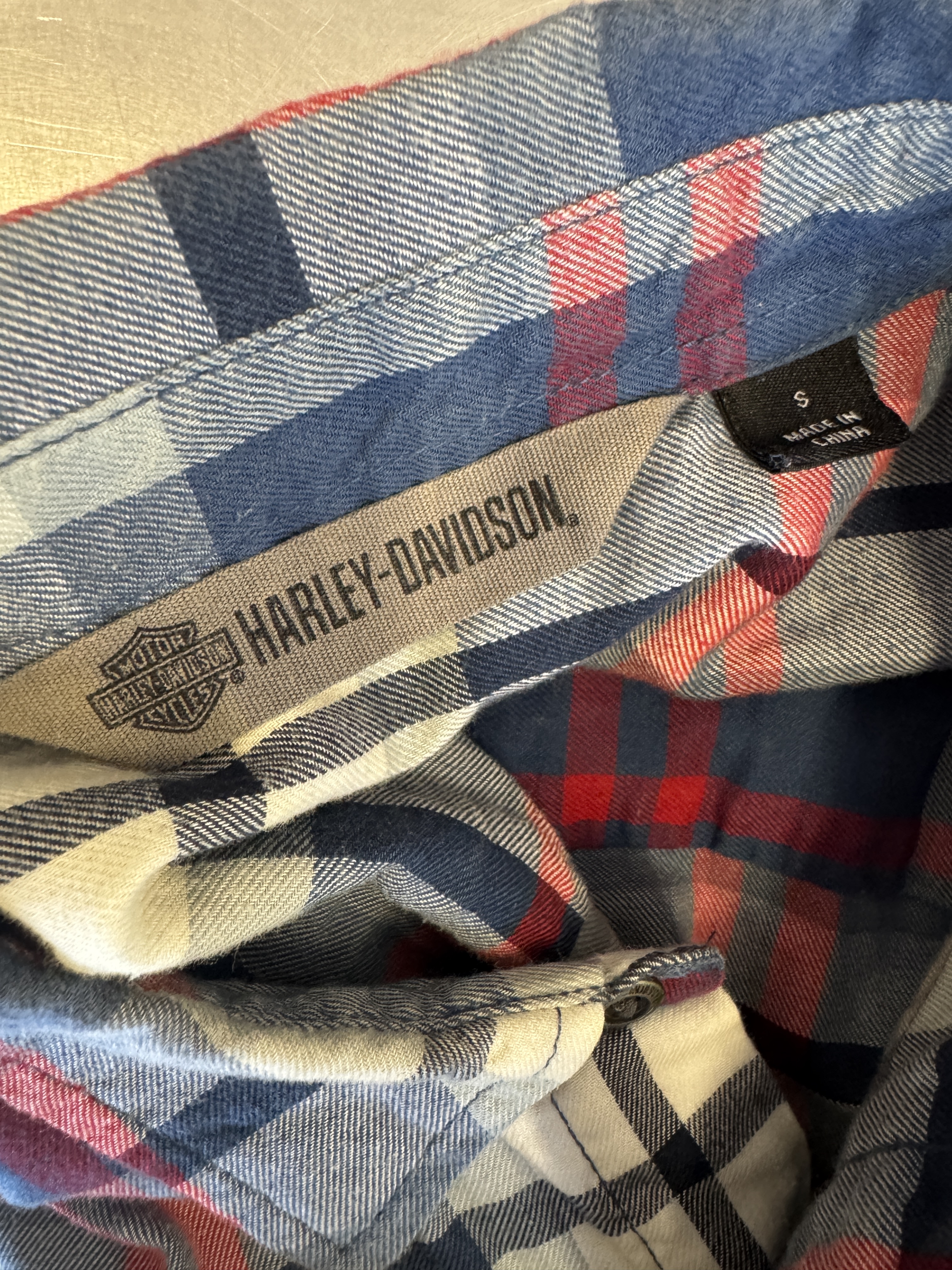Harley-Davidson Plaid Shirt taglia S