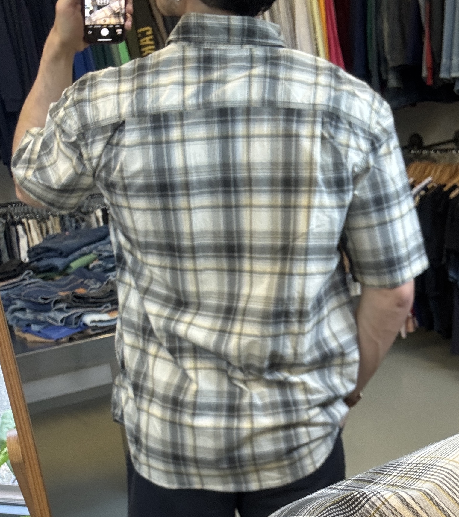 Carhartt Men's Plaid Short Sleeve Shirt taglia L