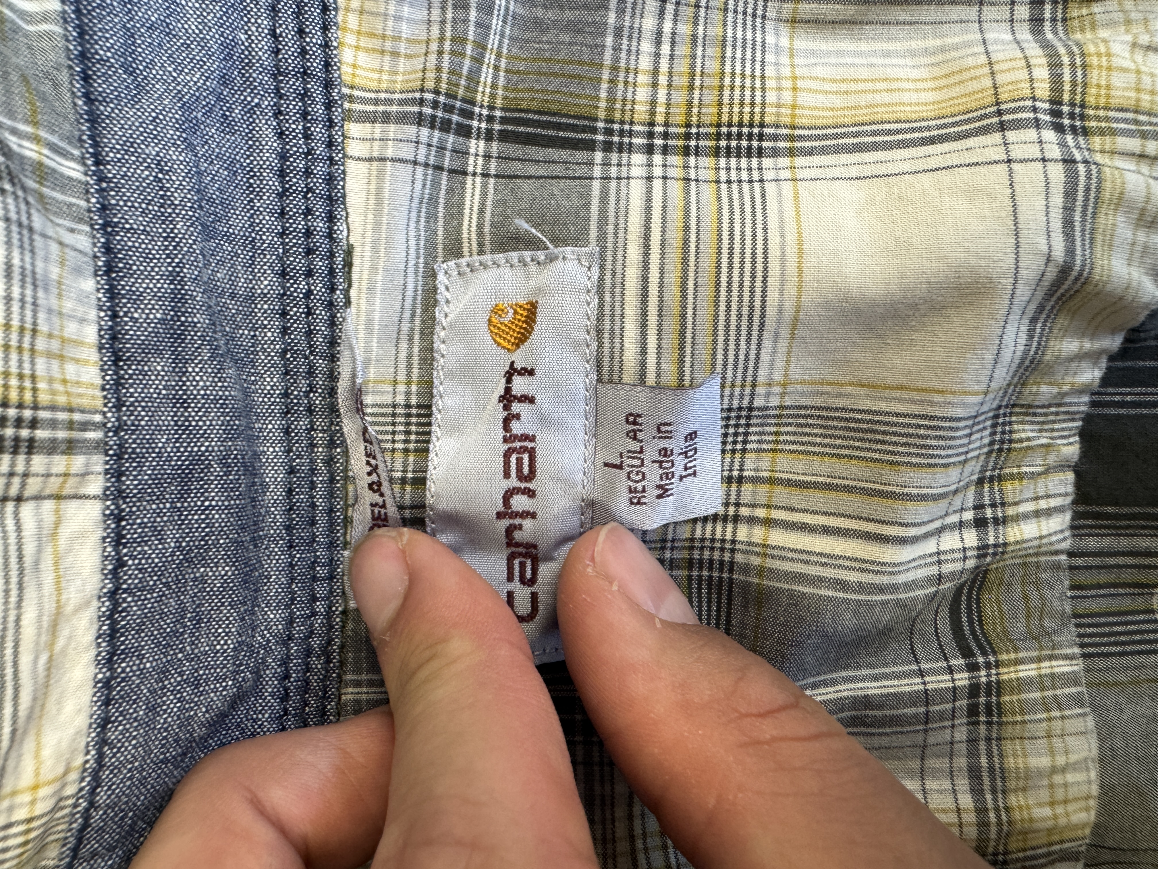 Carhartt Men's Plaid Short Sleeve Shirt taglia L