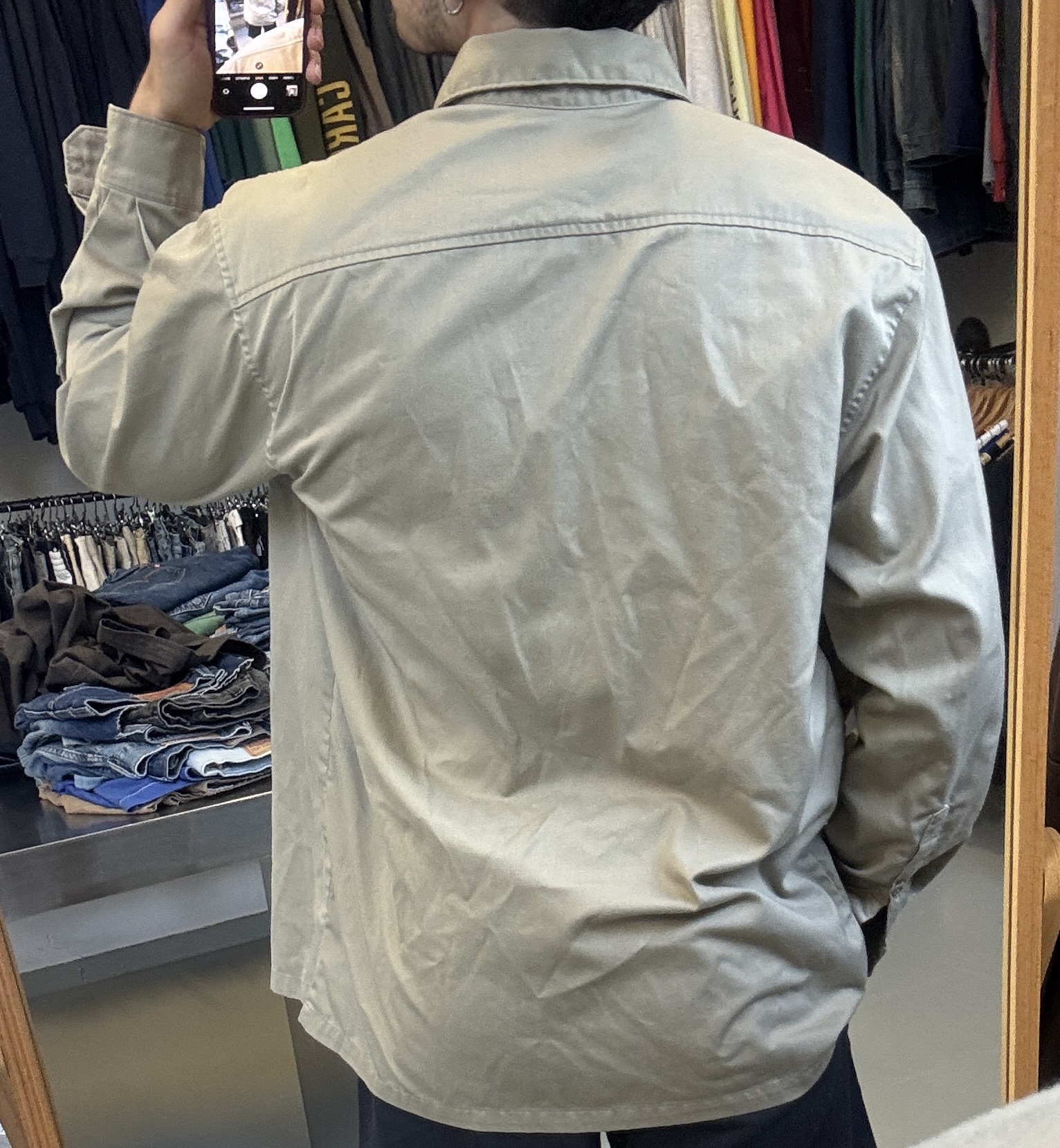 Carhartt Men's Khaki Overshirt taglia L