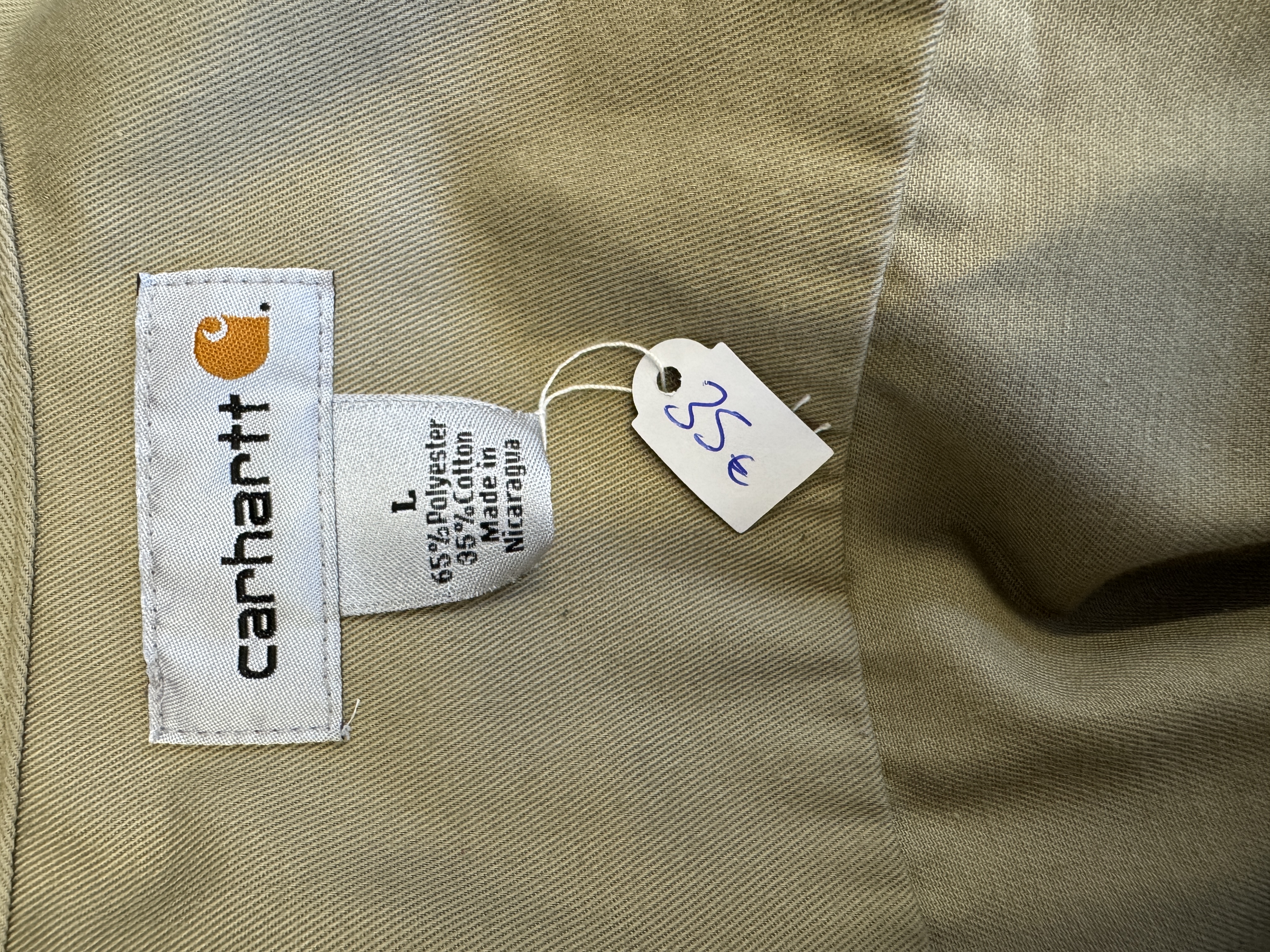 Carhartt Men's Khaki Overshirt taglia L