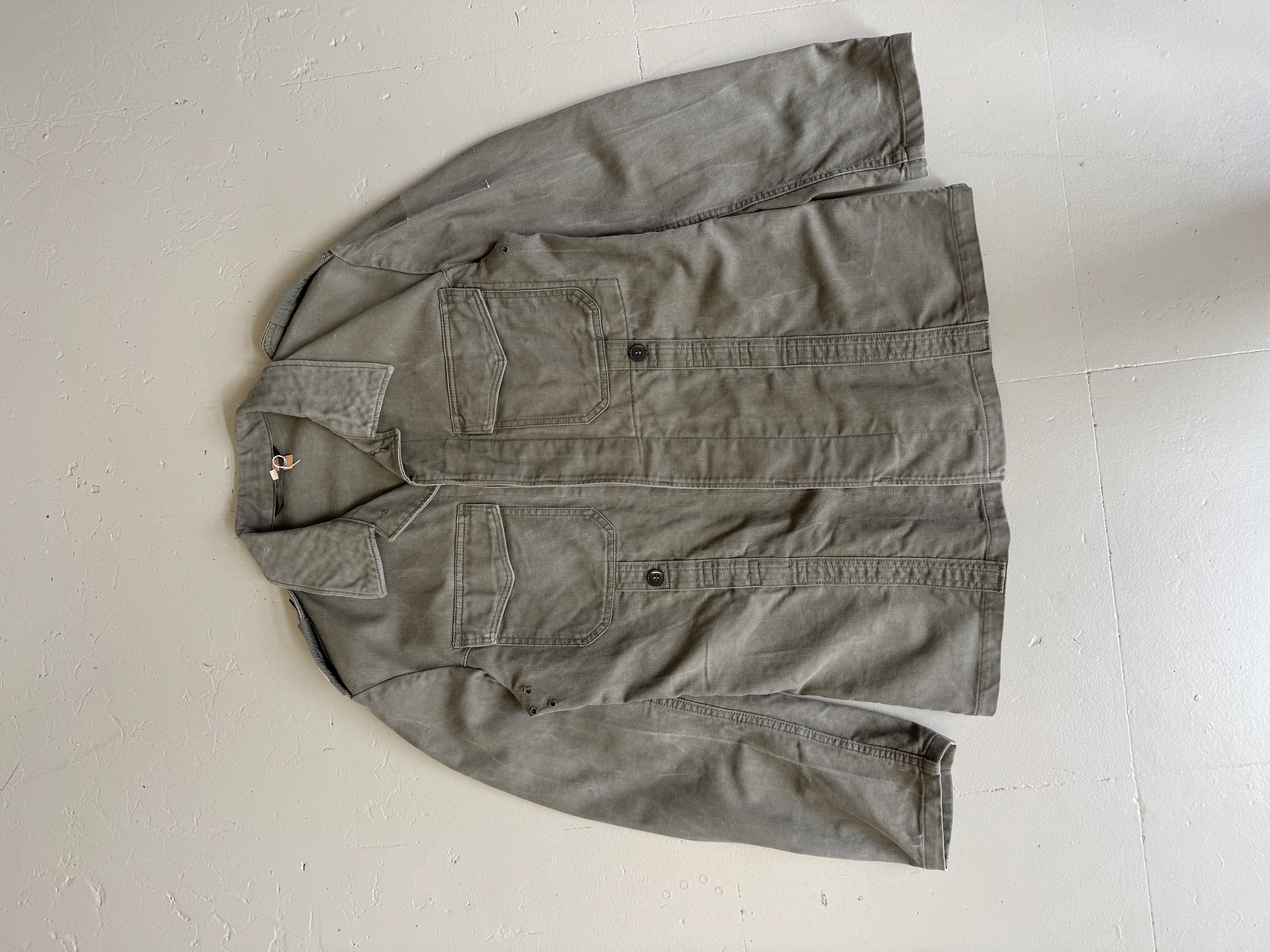 Army Olive Green Button-Up Jacket taglia M