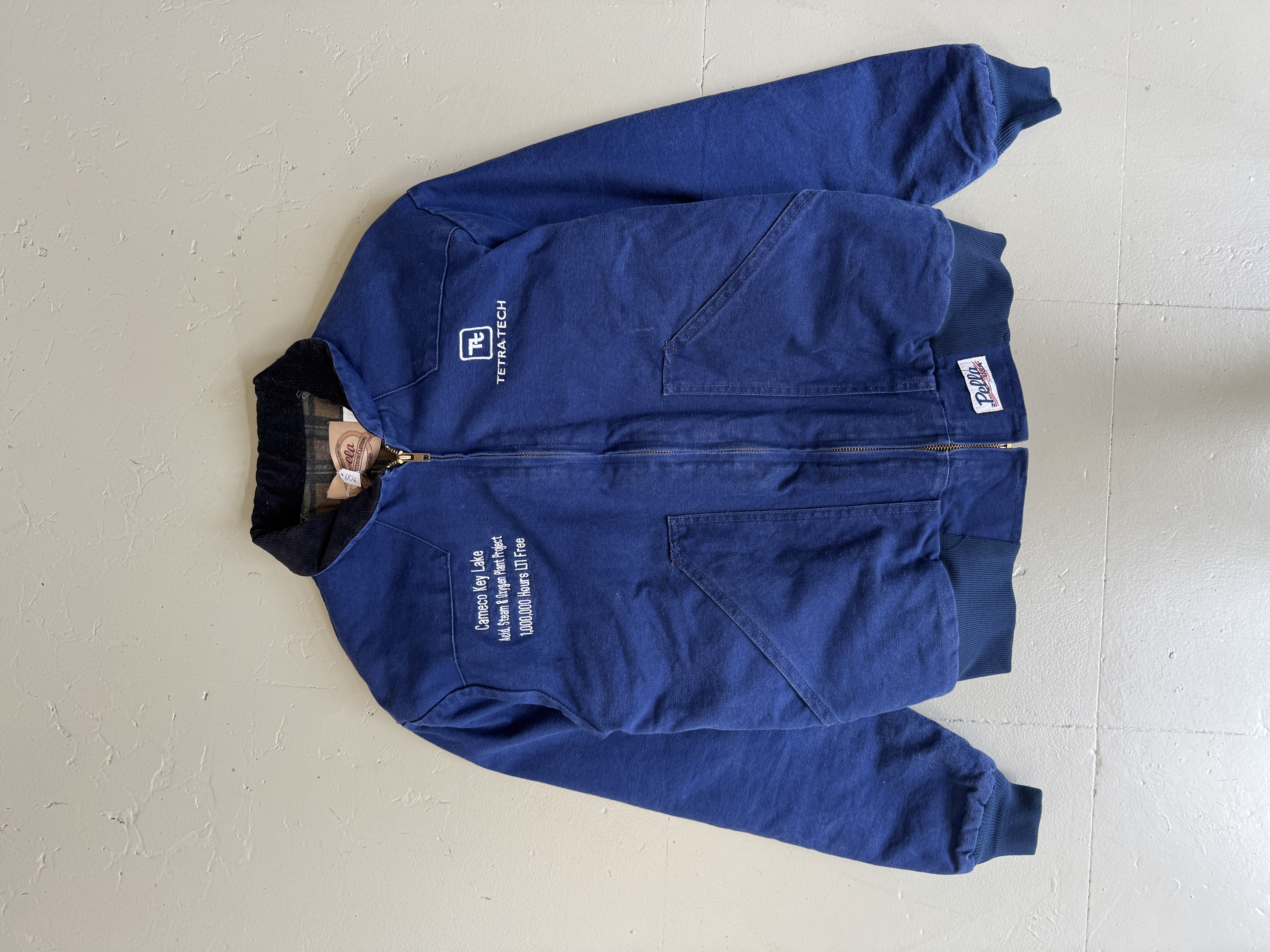 Workwear Blue Zipped Jacket taglia S