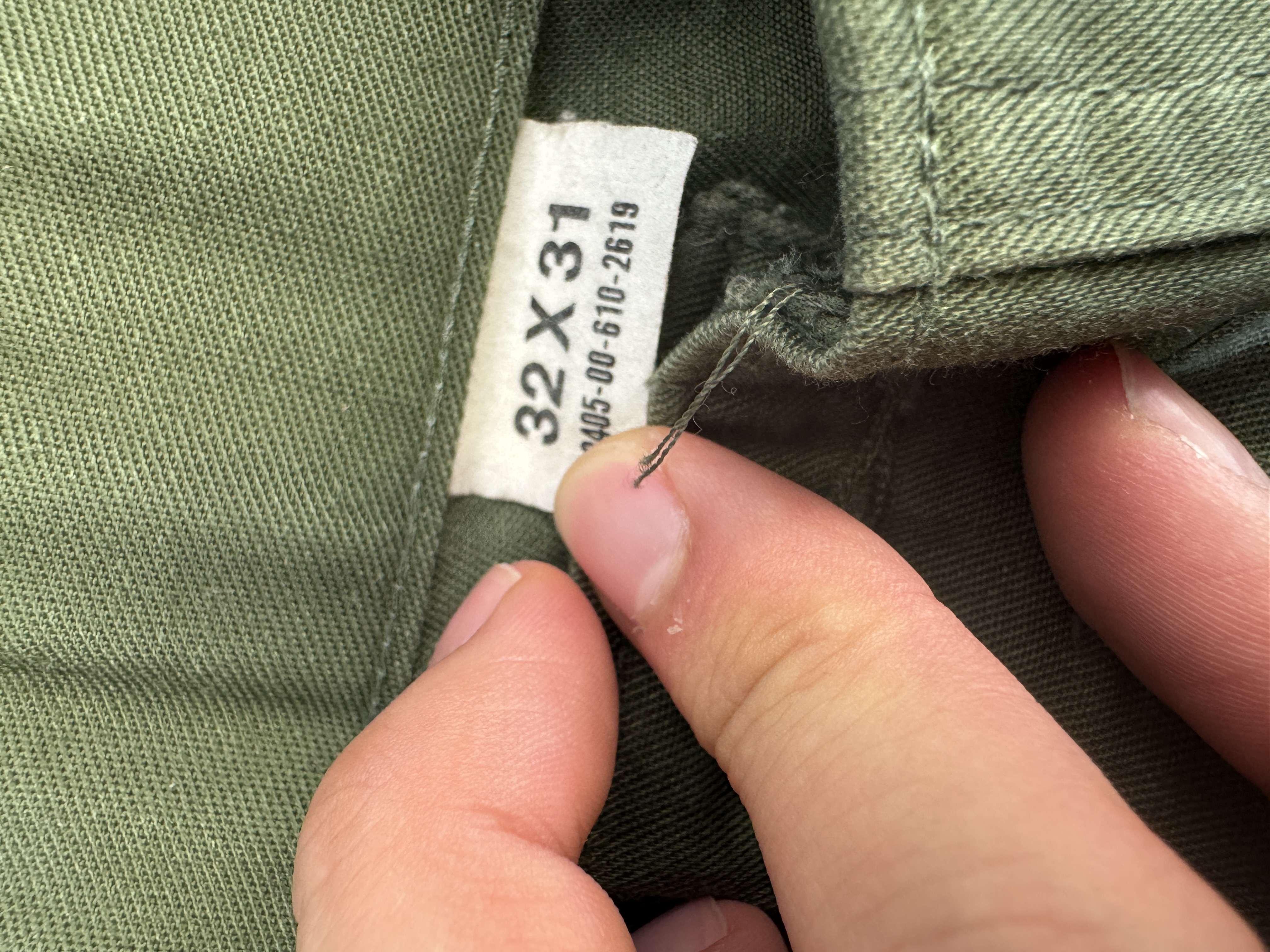 Fatigue army pants taglia 32US