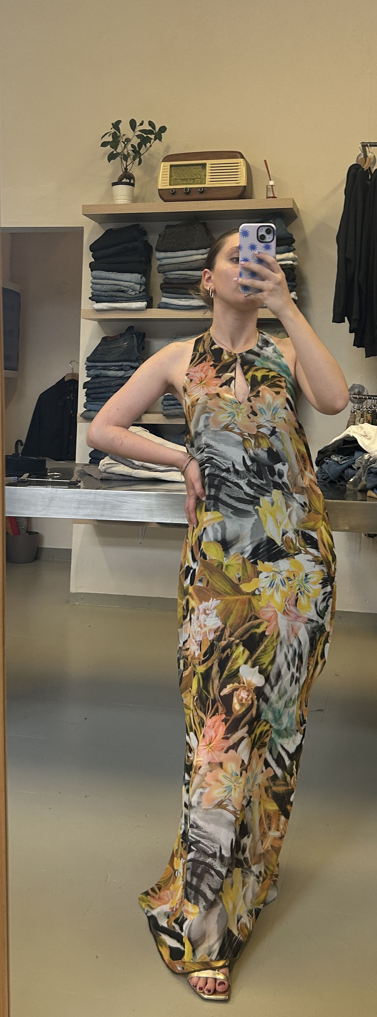 Floral Maxi Dress Taglia ( da S ad L)