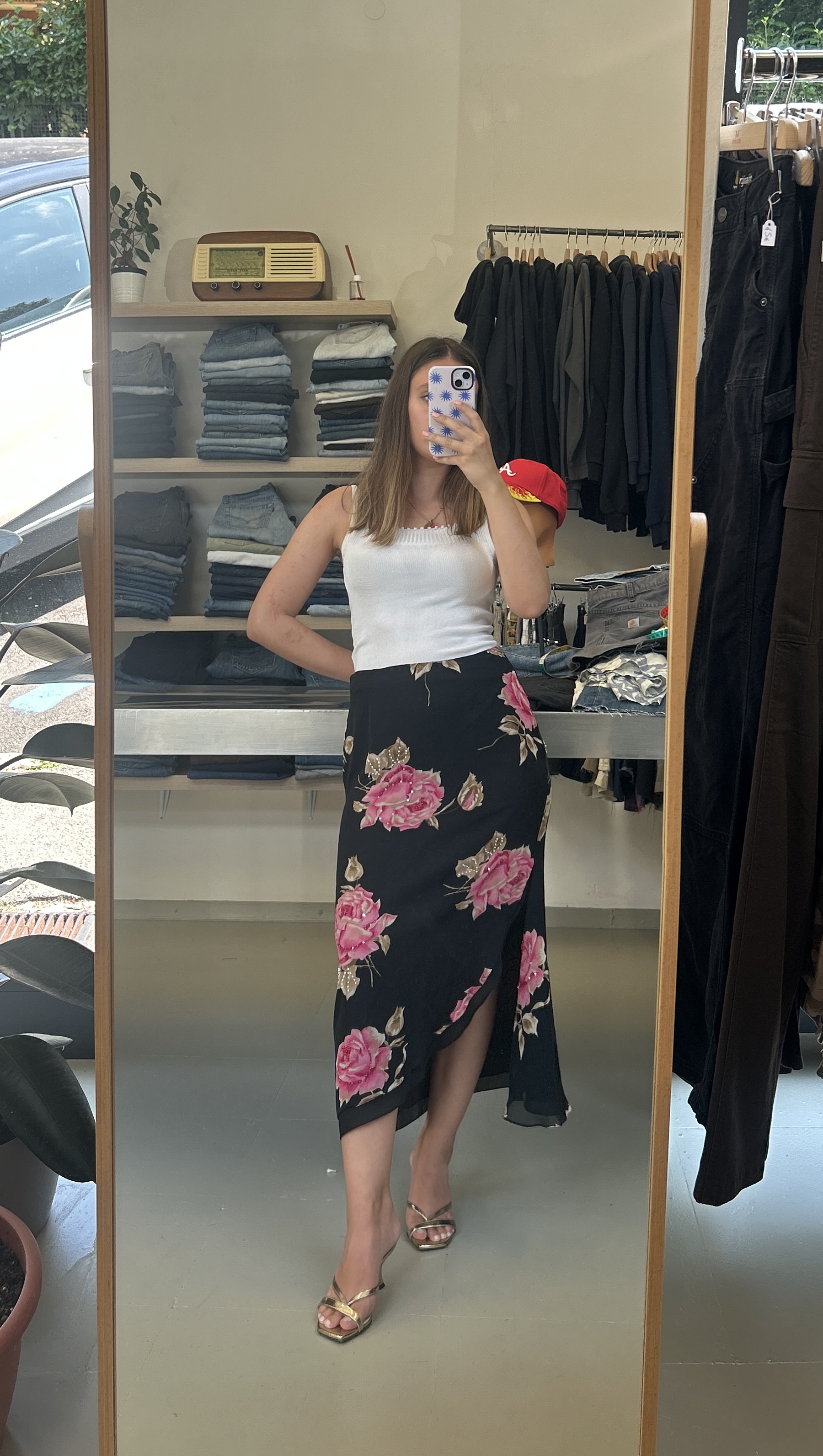 Floral Midi Skirt Taglia S/M
