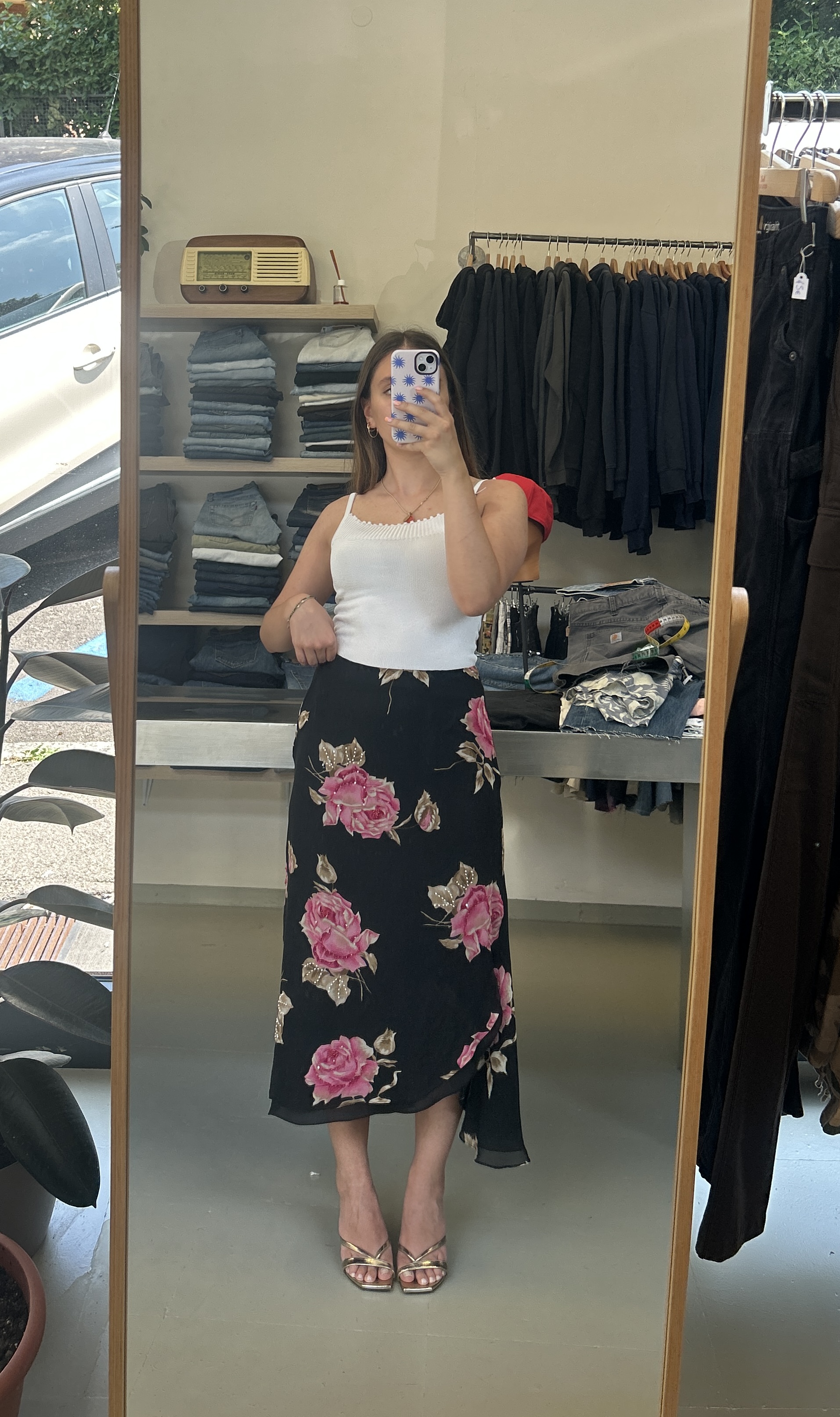 Floral Midi Skirt Taglia S/M