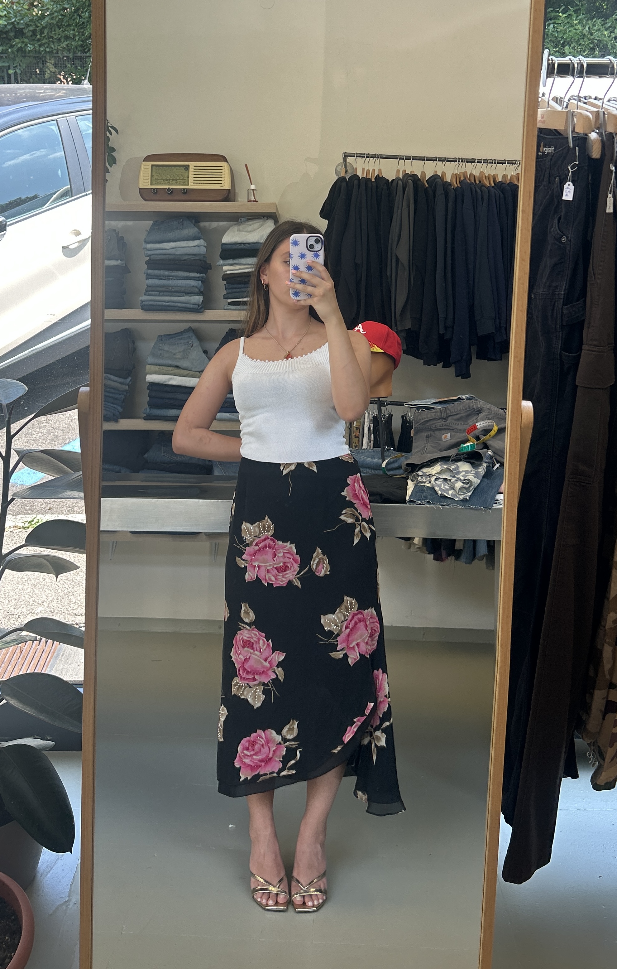 Floral Midi Skirt Taglia S/M