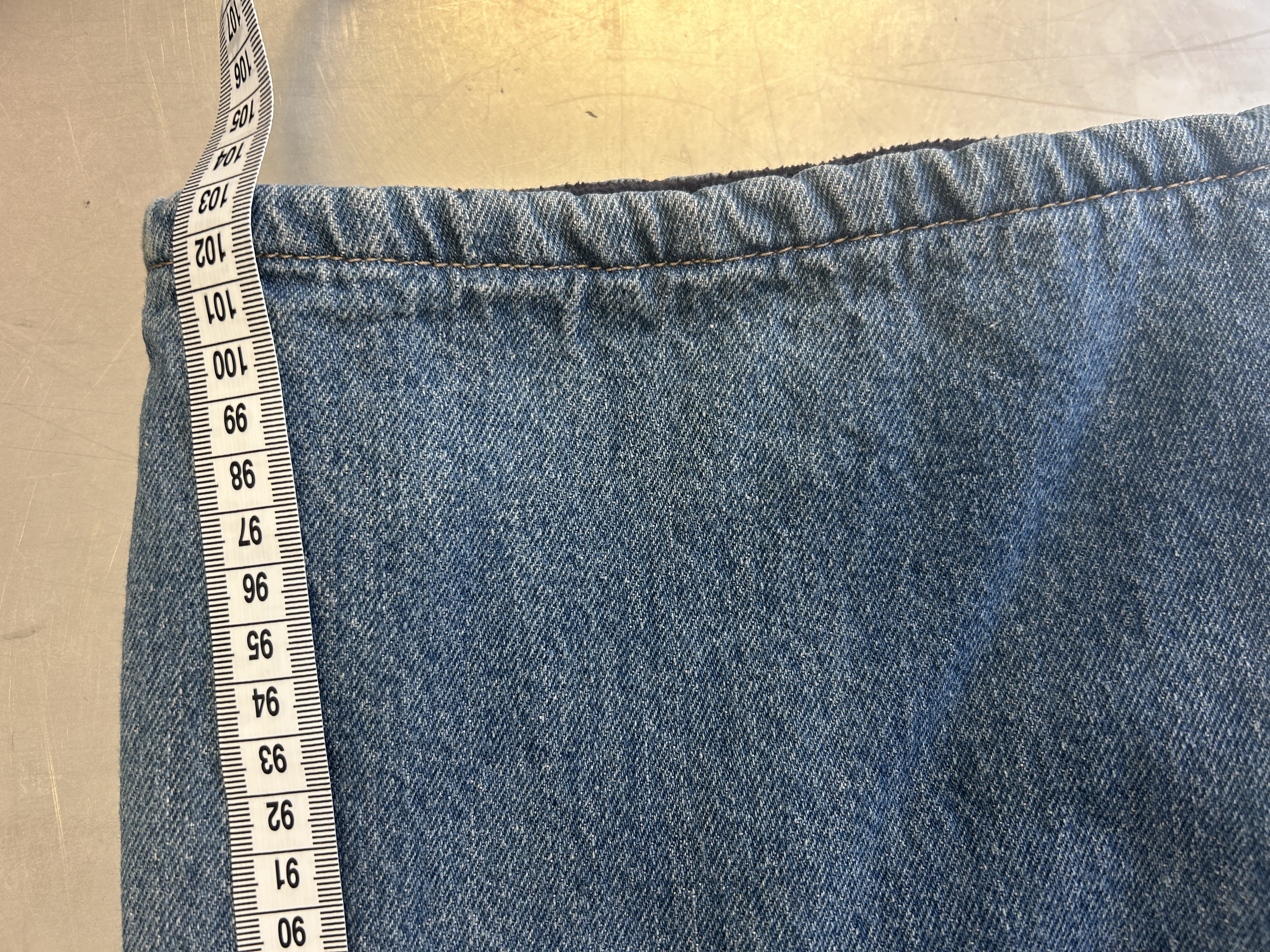 Vintage blue carpenter imbottiti taglia 36 US