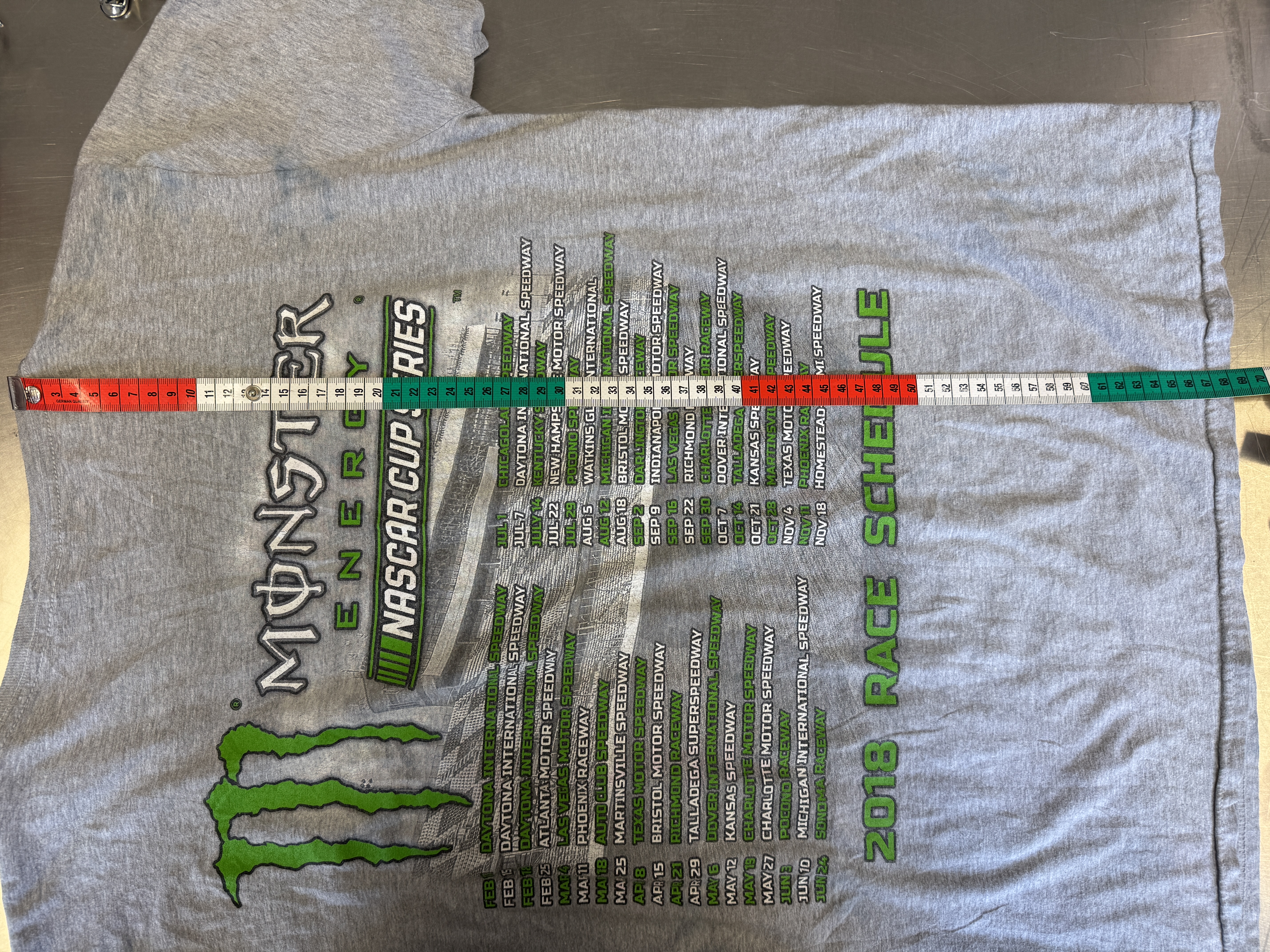 Nascar Monster Custom Graphic T-shirt taglia M