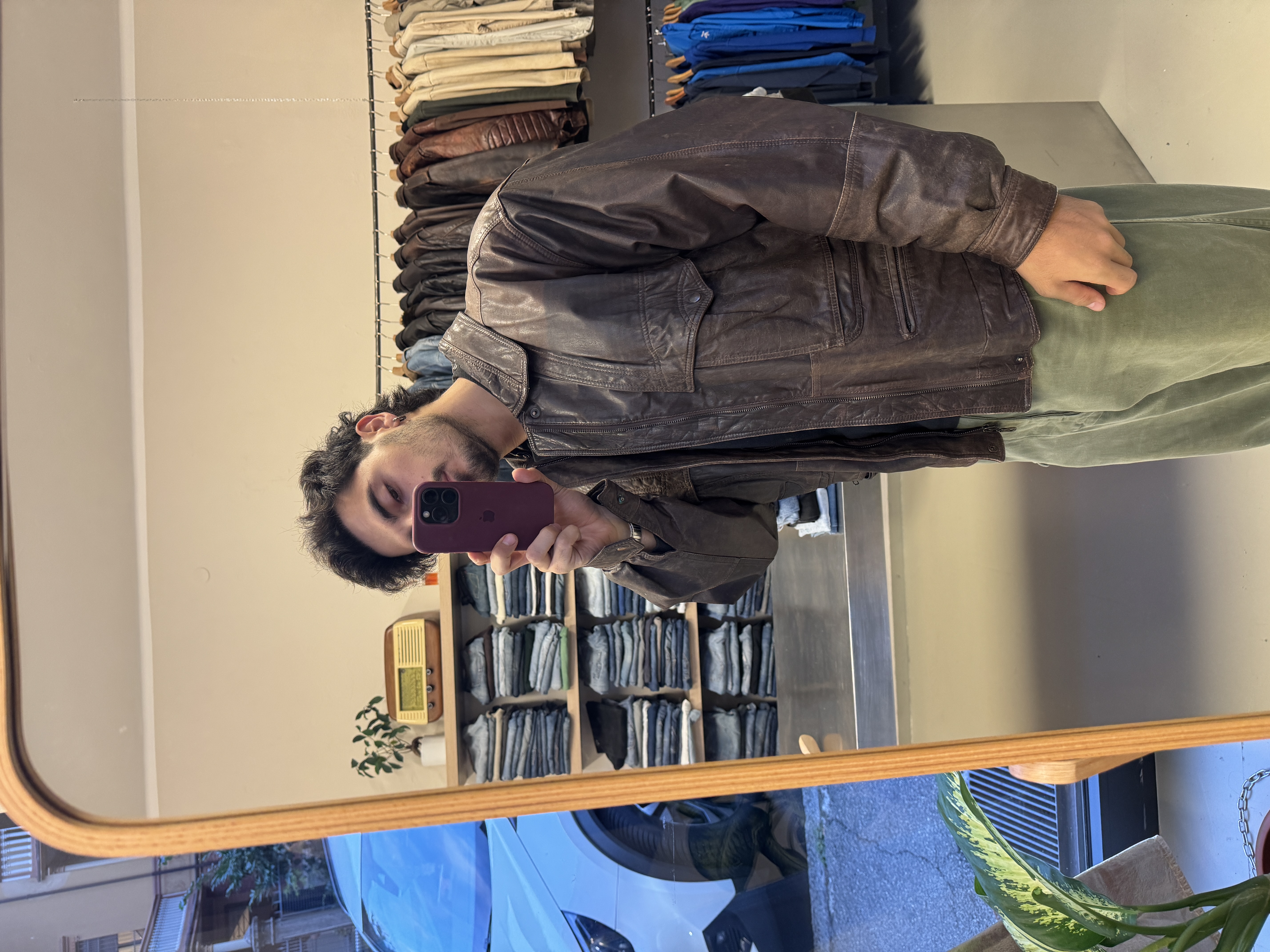 Vintage Leather Jacket taglia L
