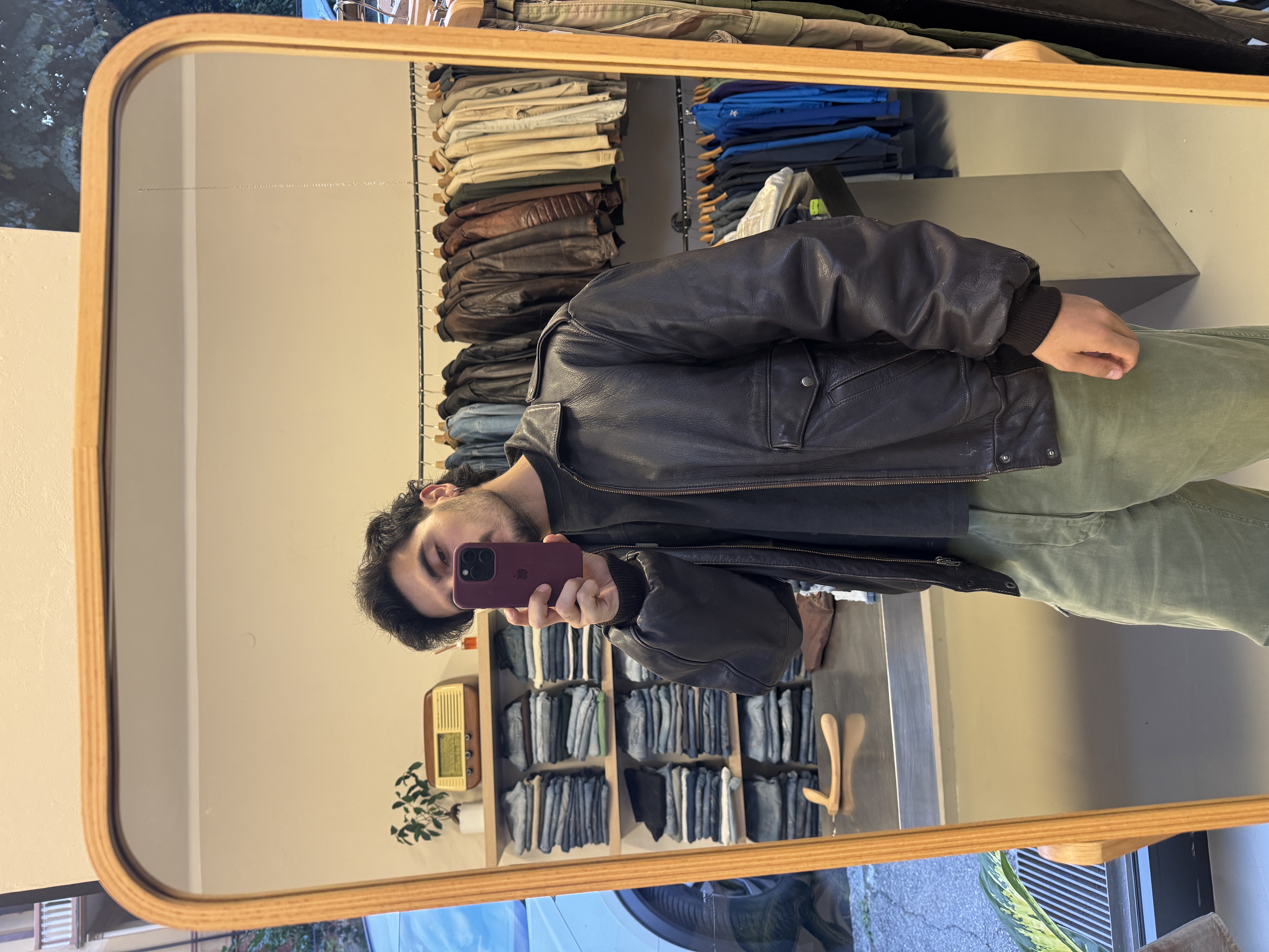 Vintage Leather Jacket taglia XL