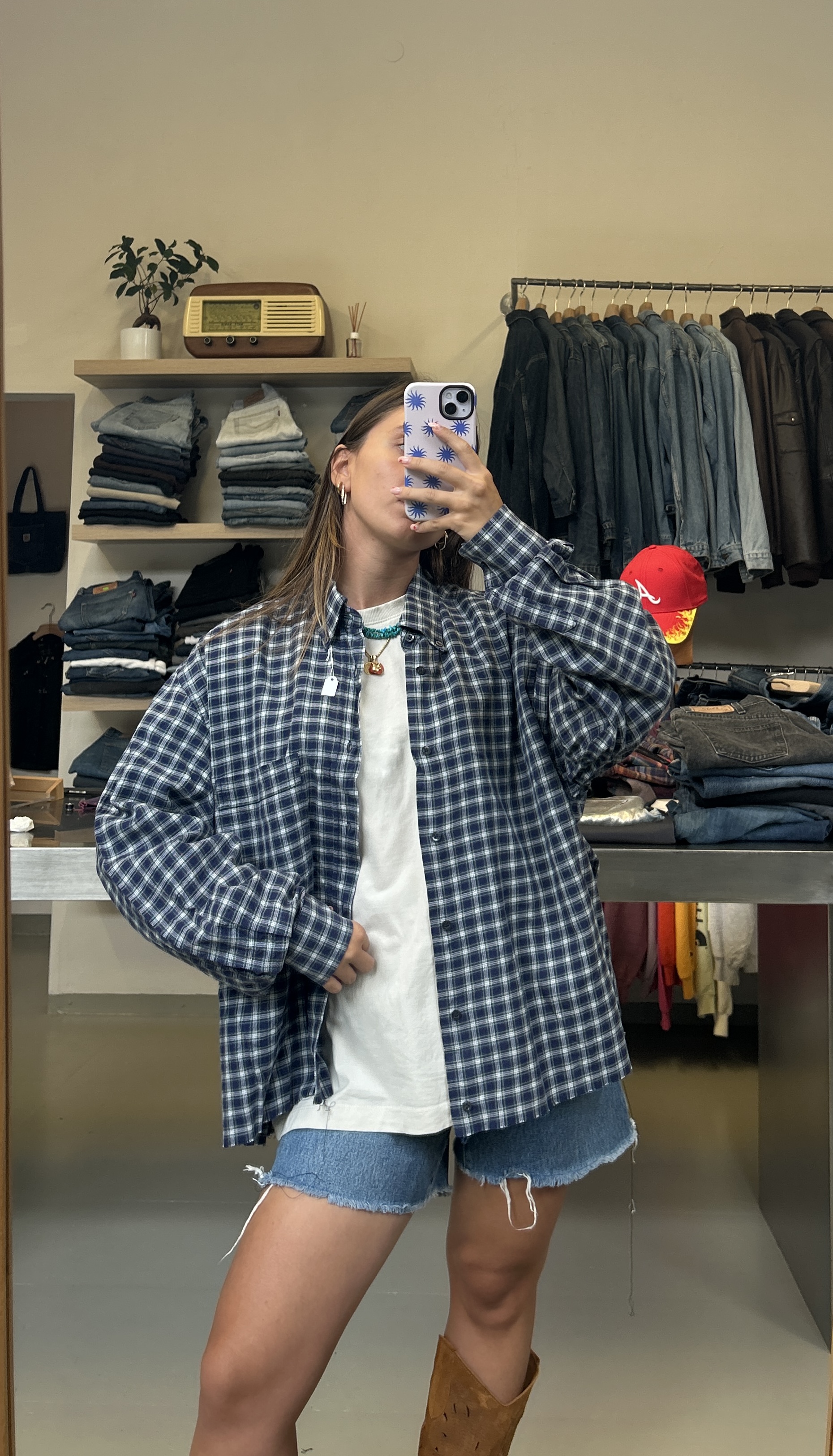 Oversized Checkered Shirt Taglia L/XL