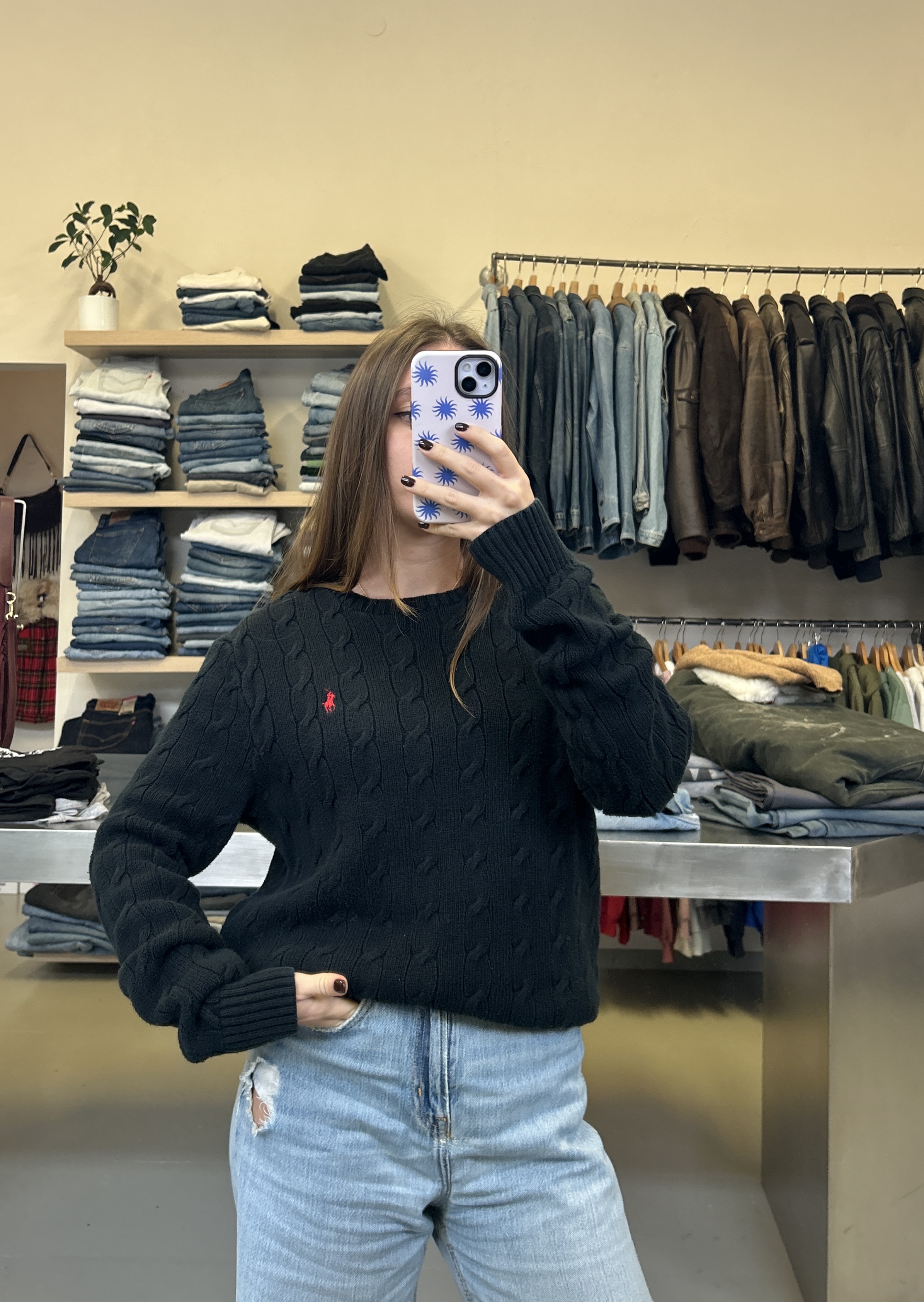 Maglione Polo Ralph Lauren nero taglia S