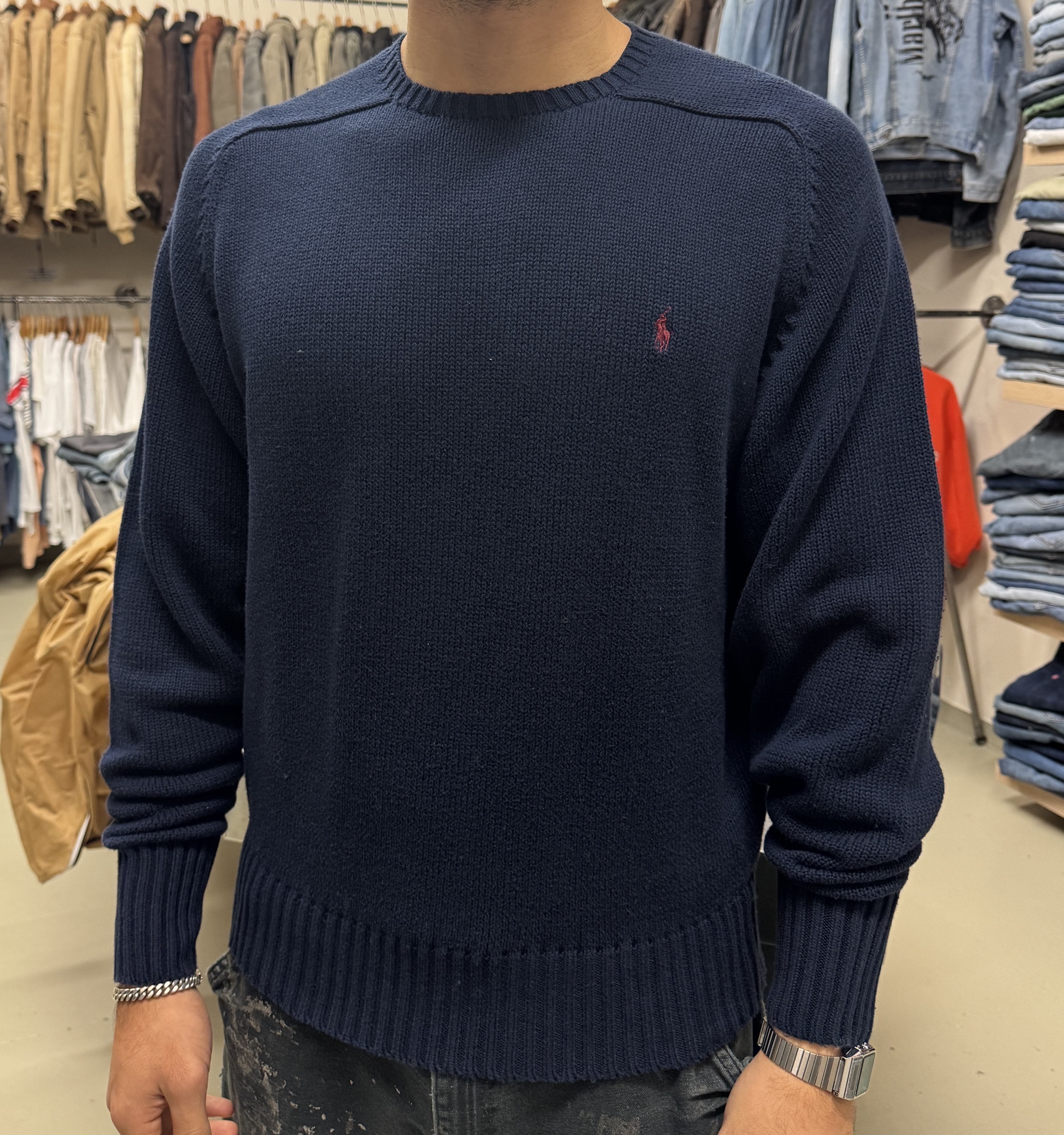 Maglione Polo Ralph Lauren blu navy taglia L