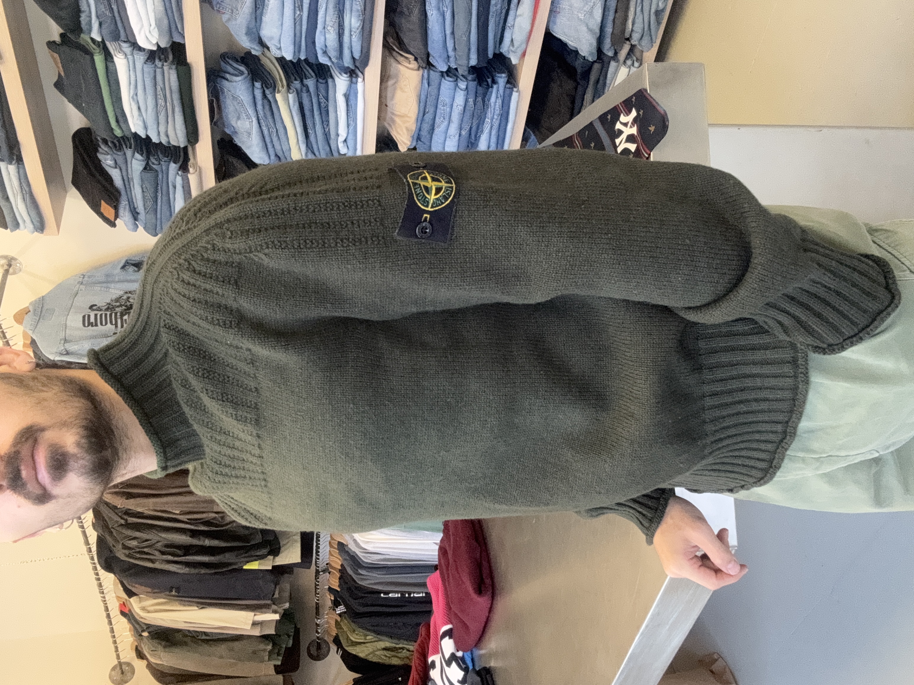 Stone Island maglione vintage 100% lana taglia L