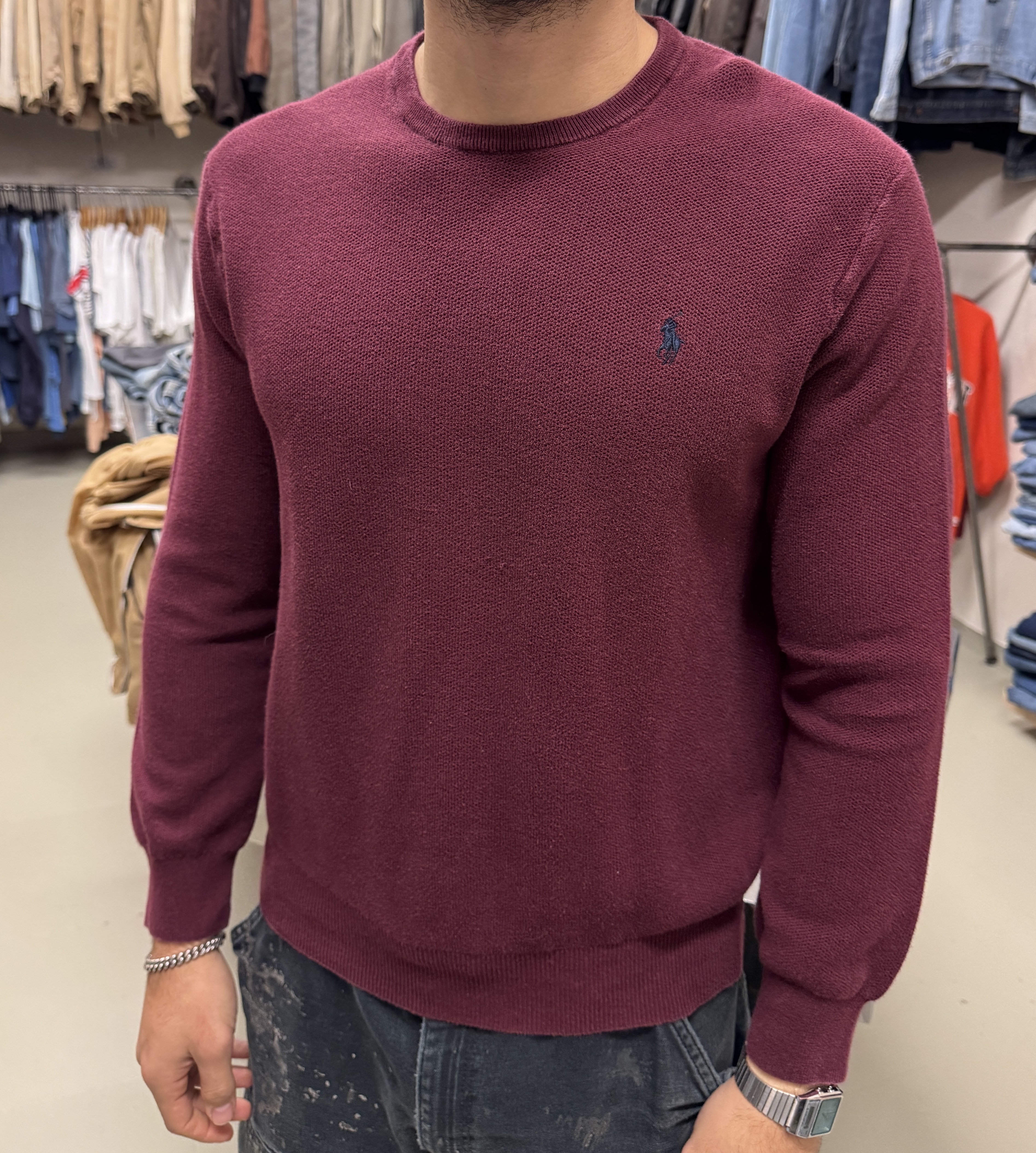 Maglione Polo Ralph Lauren burgundy taglia XL