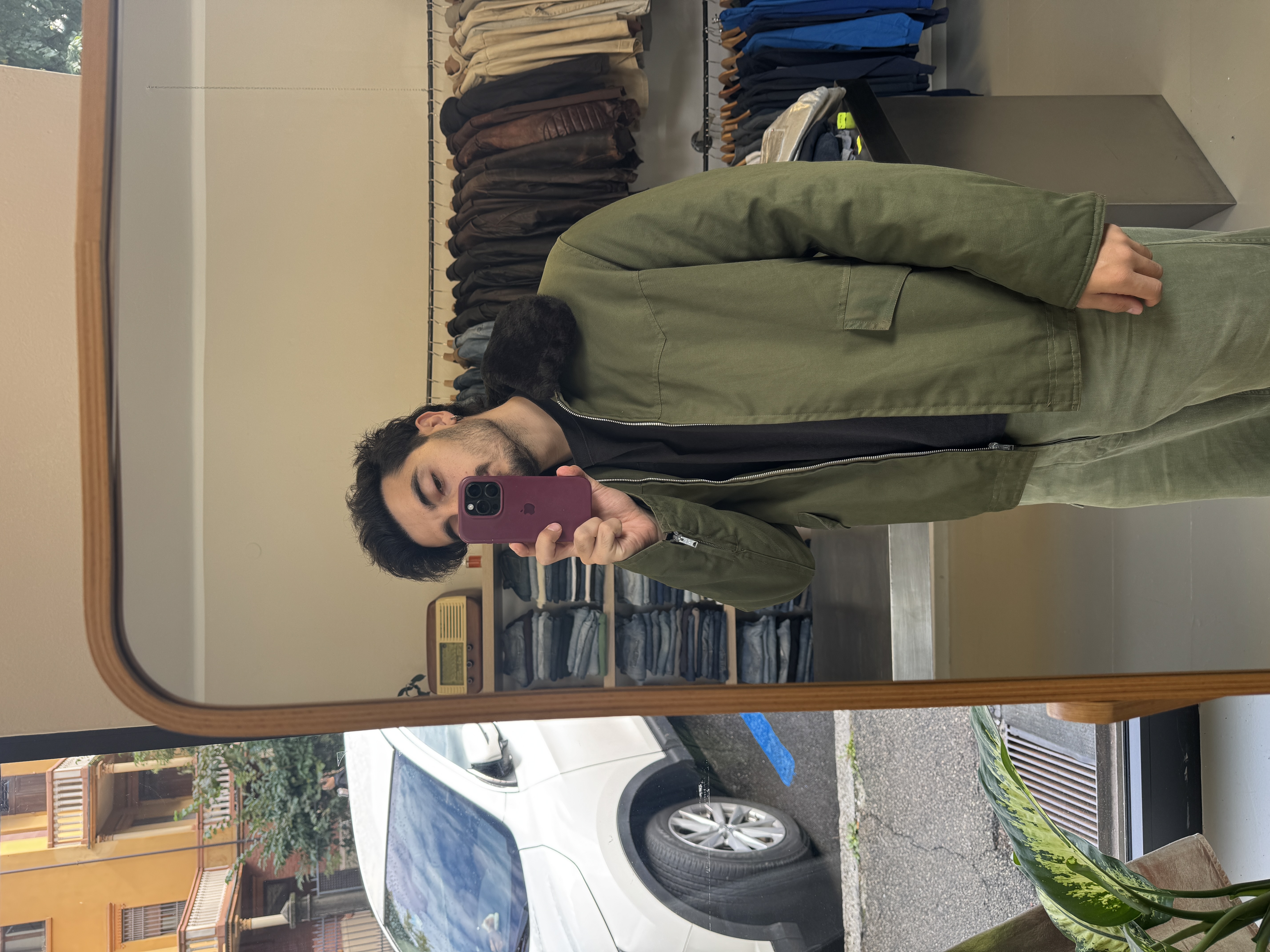 Olive Green Men's Jacket taglia L