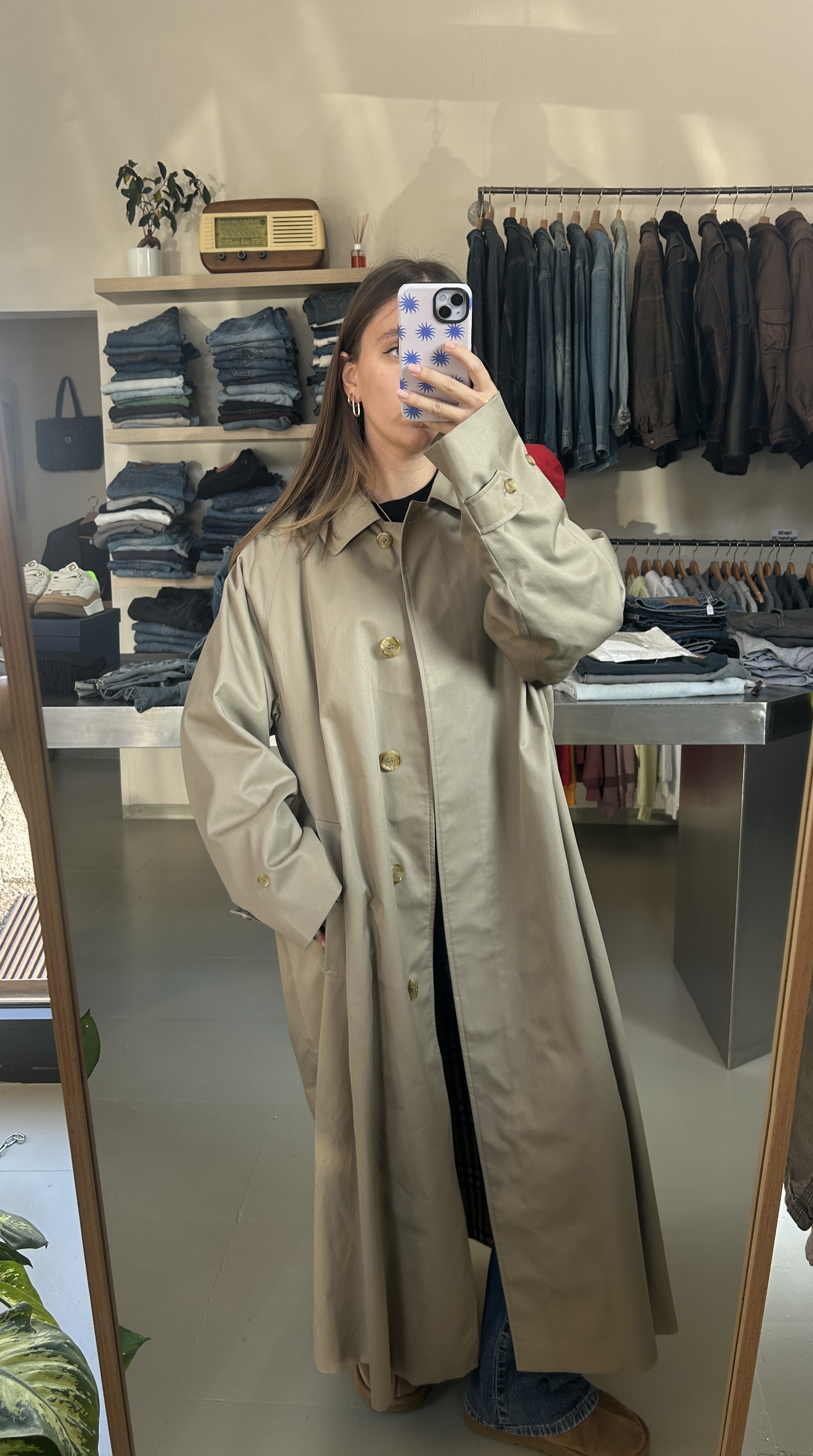 Burberry Beige Trench Coat Taglia L
