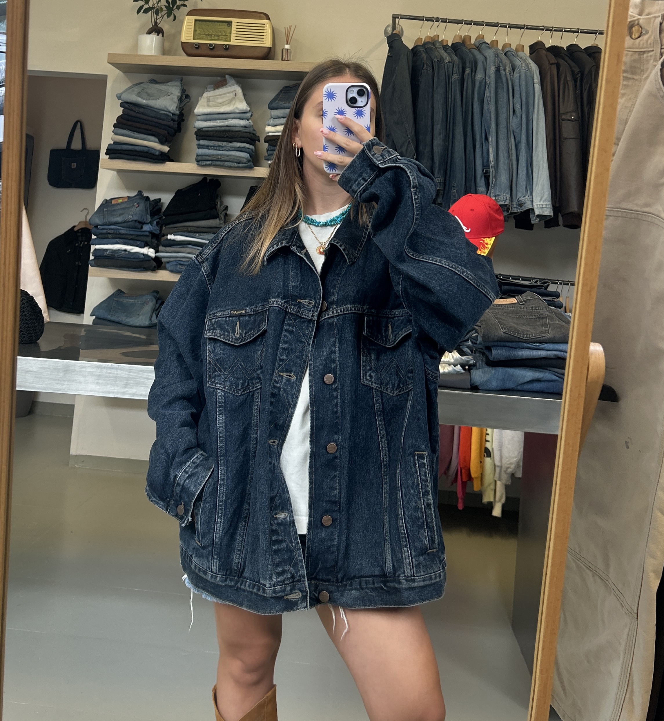 Oversized Denim Jacket Wrangler Taglia XXL