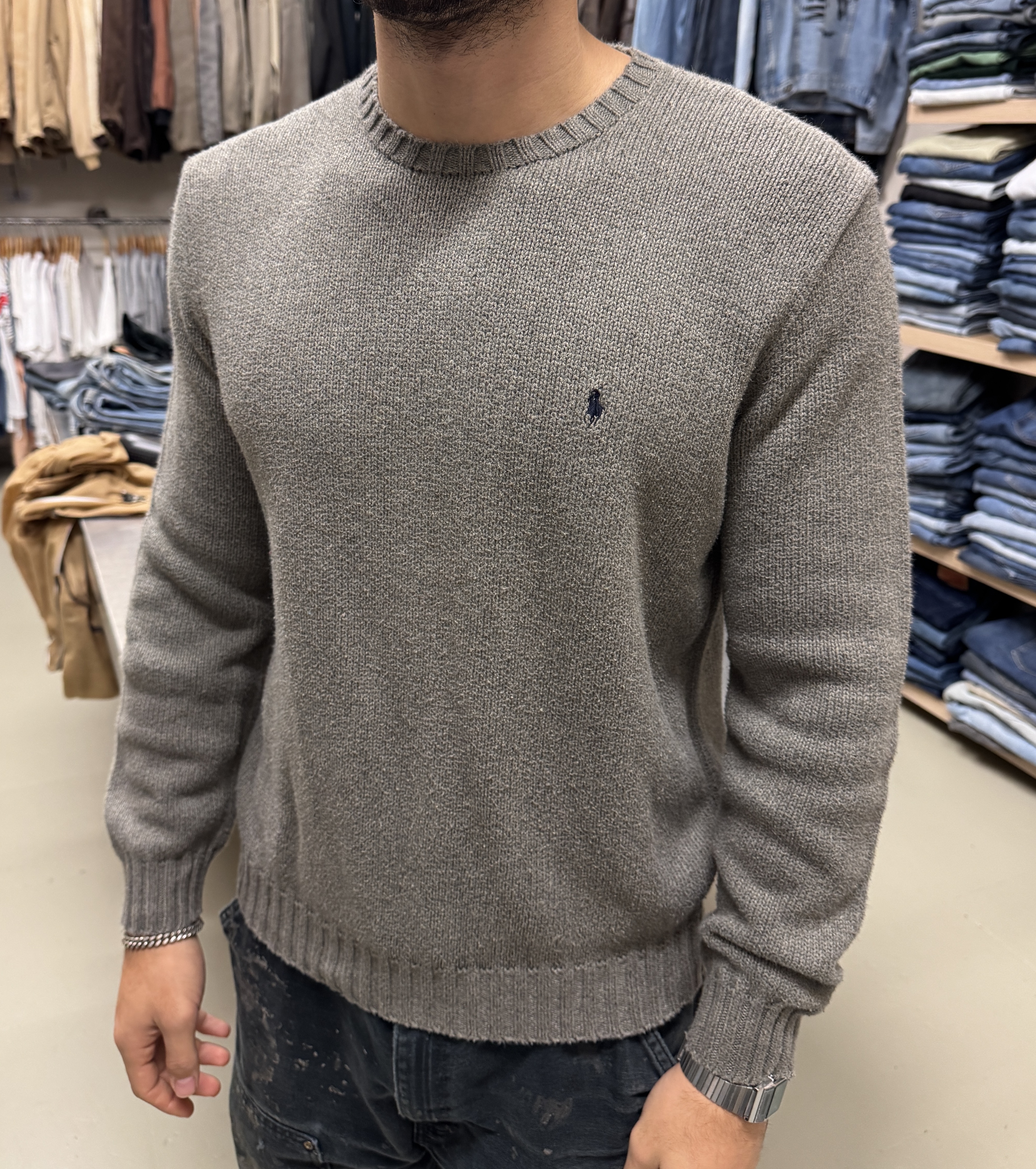 Maglione Polo Ralph Lauren grigio taglia M