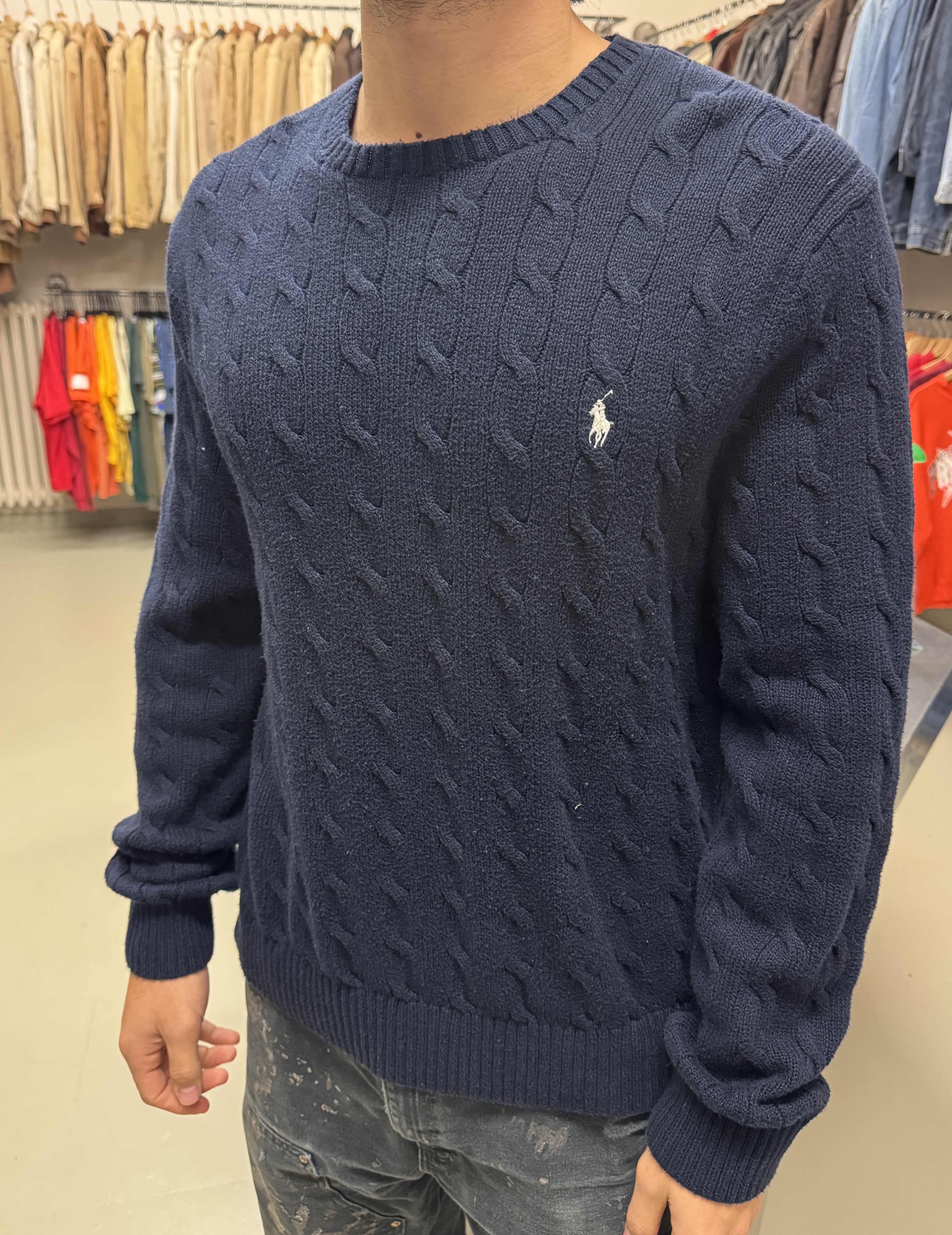 Maglione Polo Ralph Lauren blu taglia XL