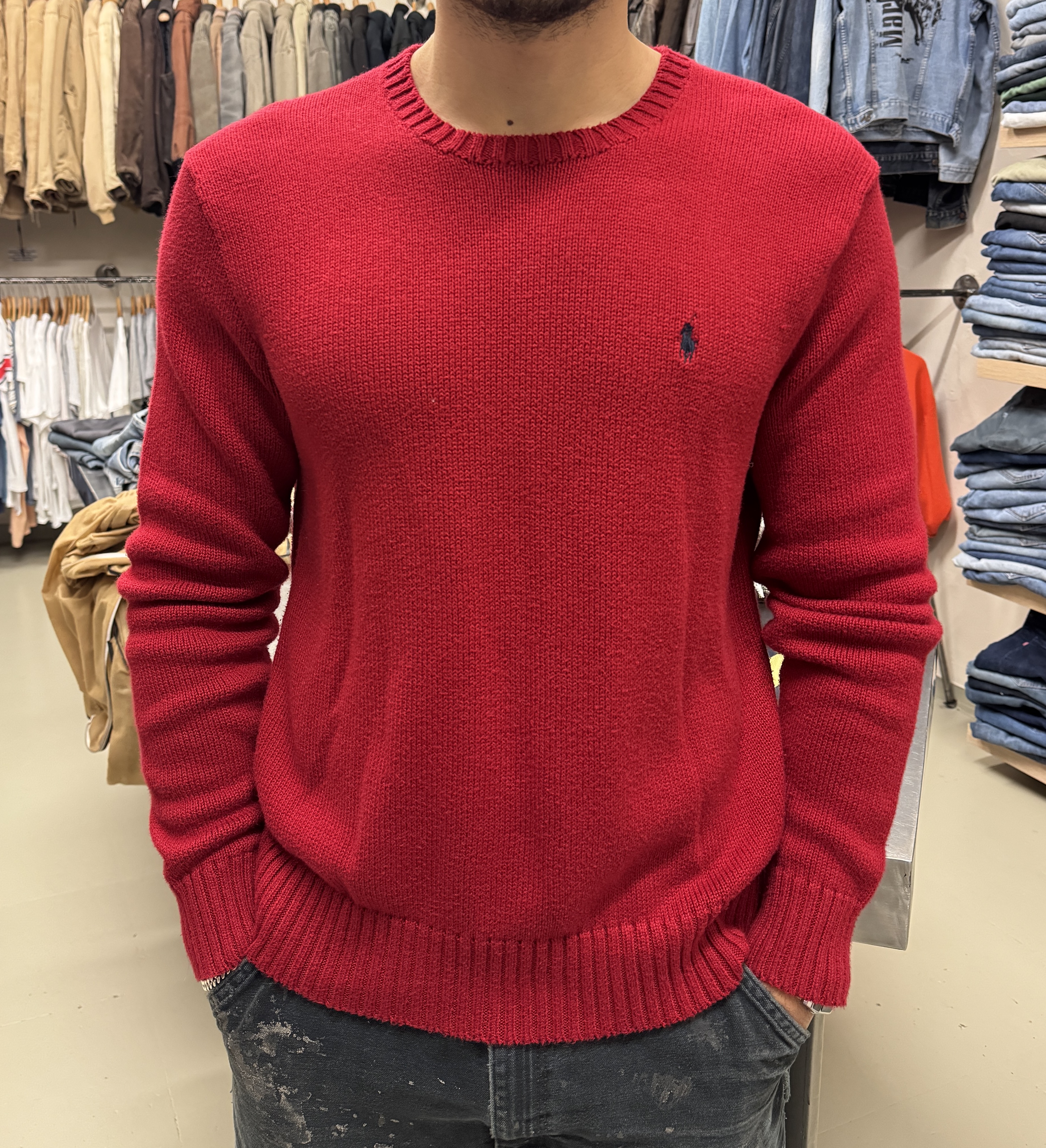 Maglione Polo Ralph Lauren rosso taglia L