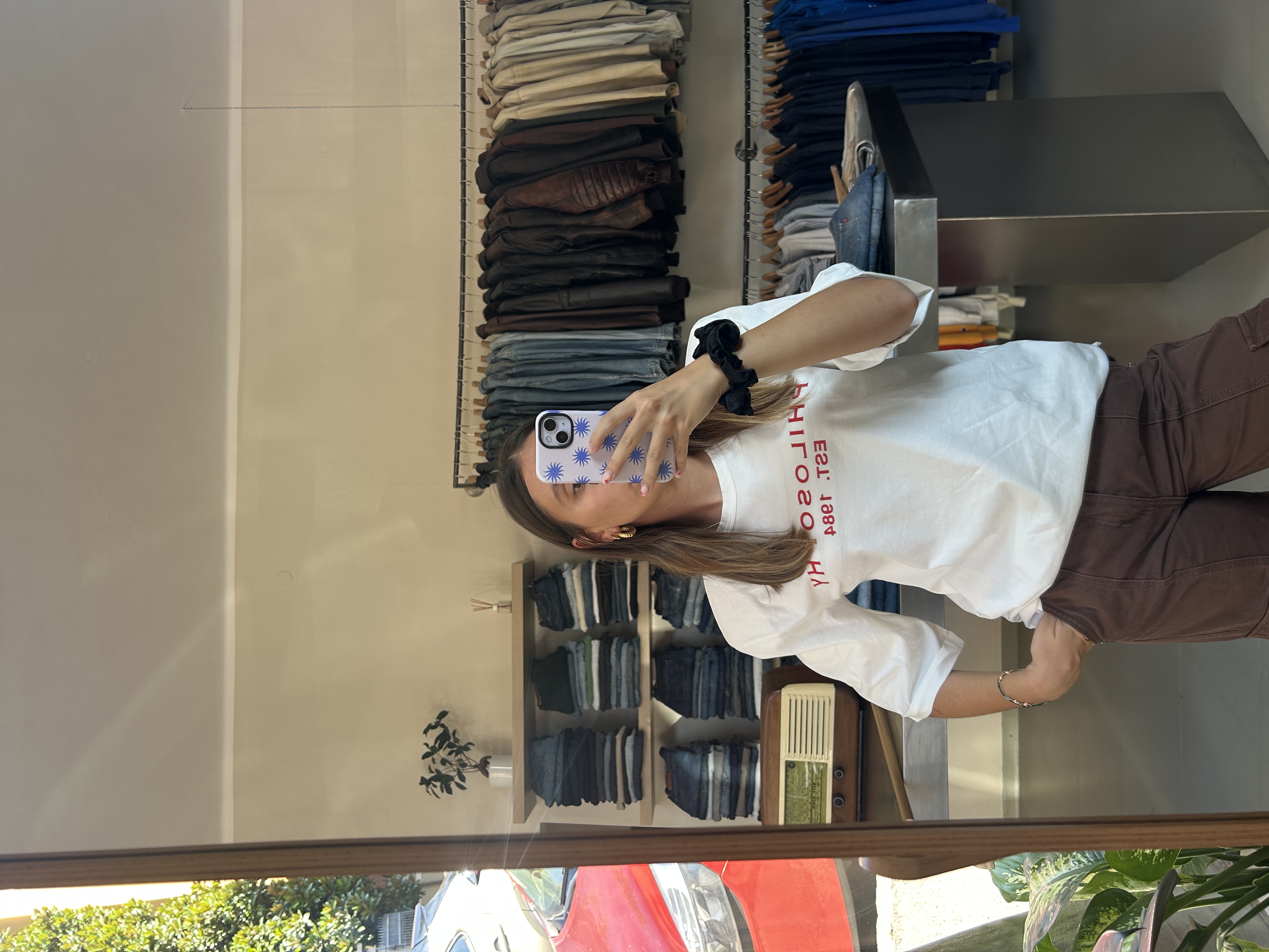 White Graphic T-shirt Philosophy taglia S