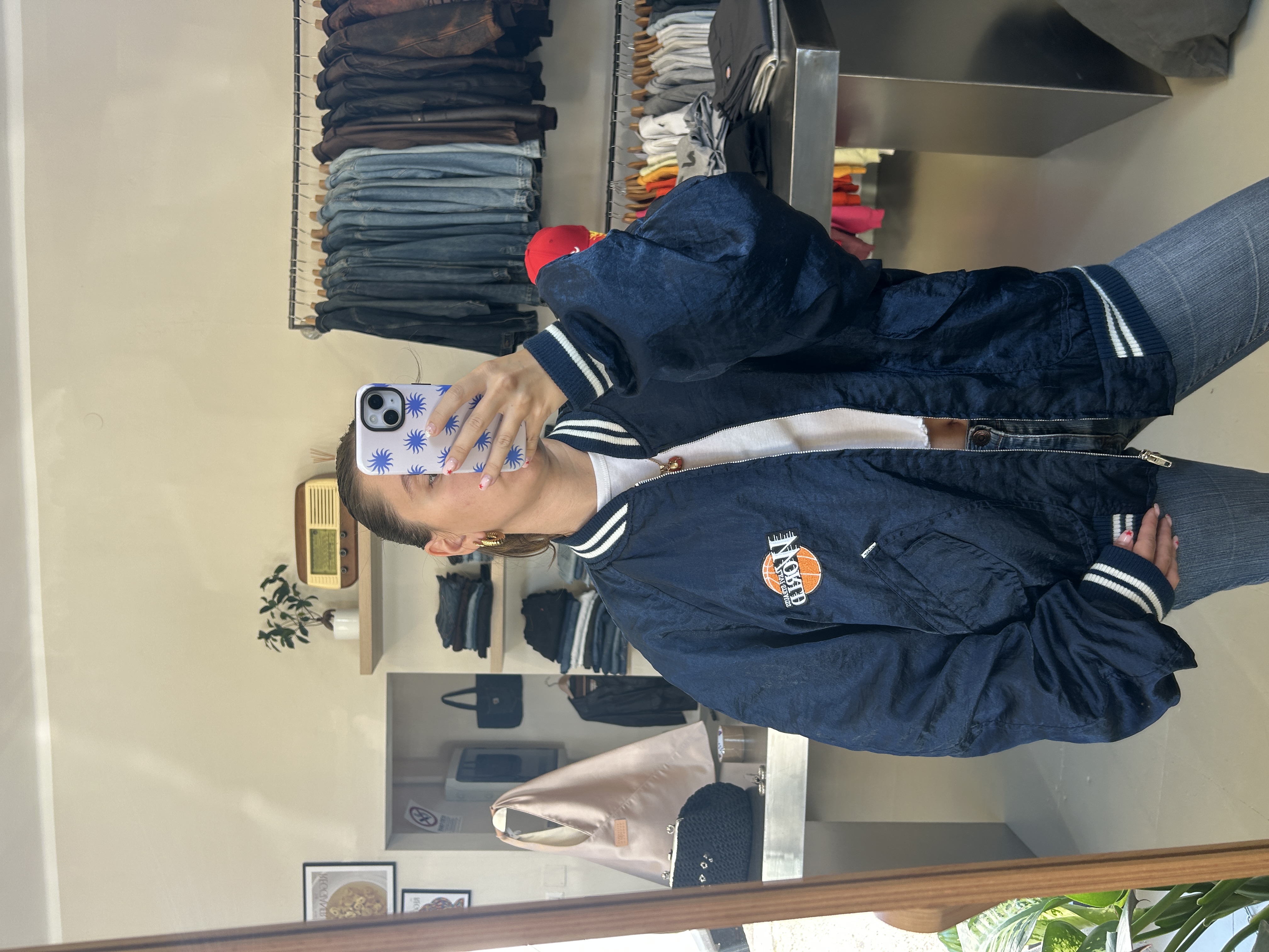 Levi's navy bomber jacket