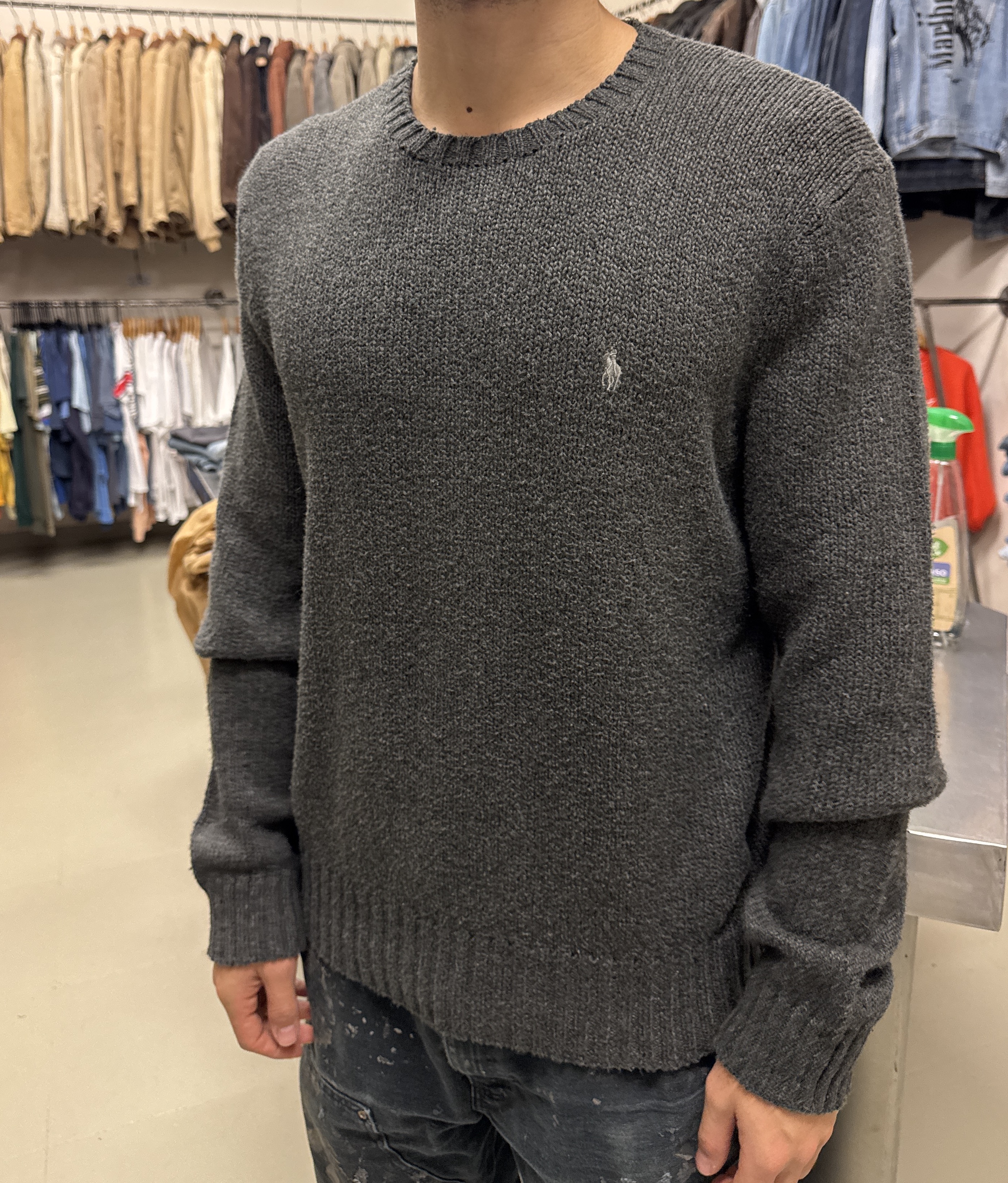 Maglione Polo Ralph Lauren grigio scuro Taglia XL