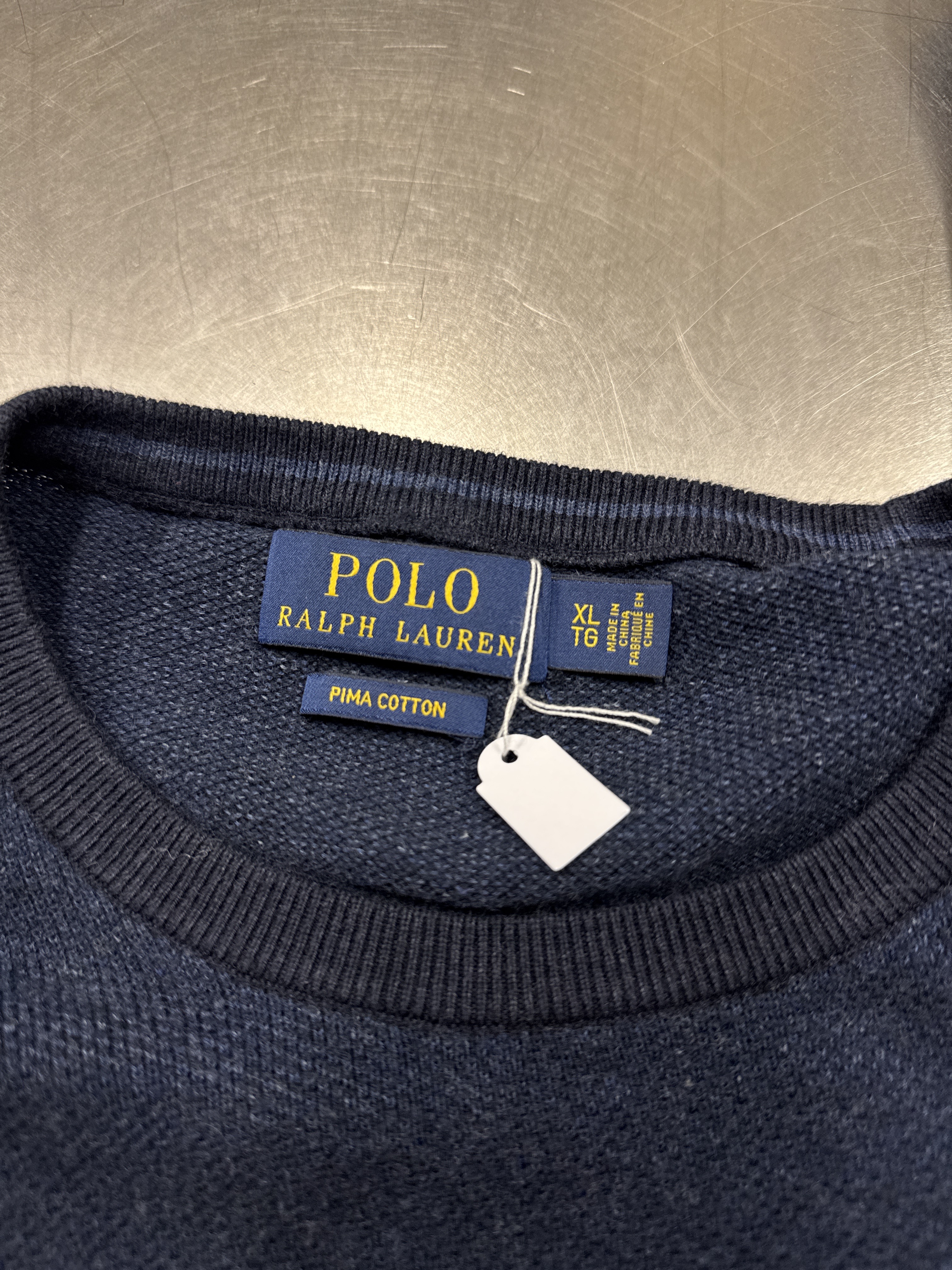 Maglione uomo blu navy taglia XL