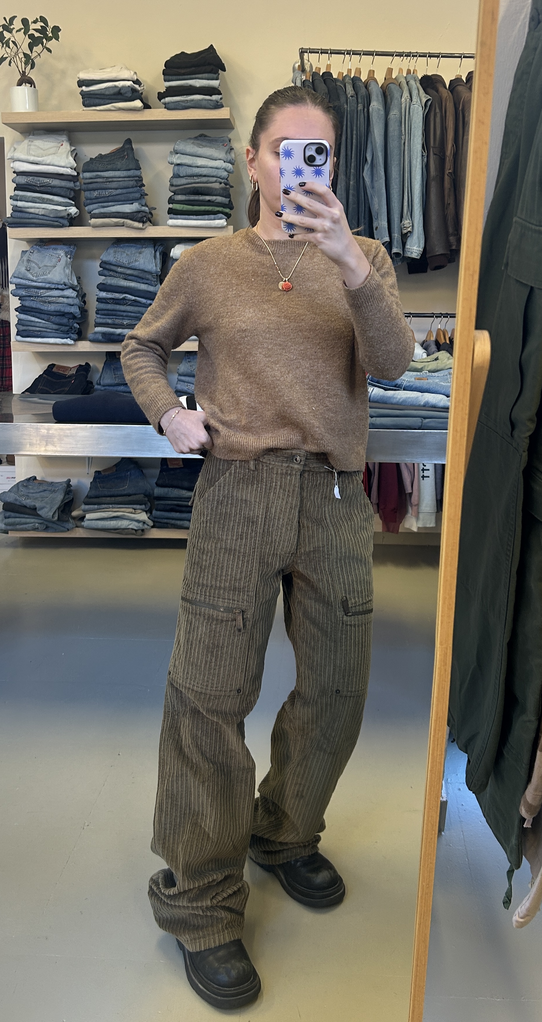 Brown Corduroy Cargo Pants taglia 44/46