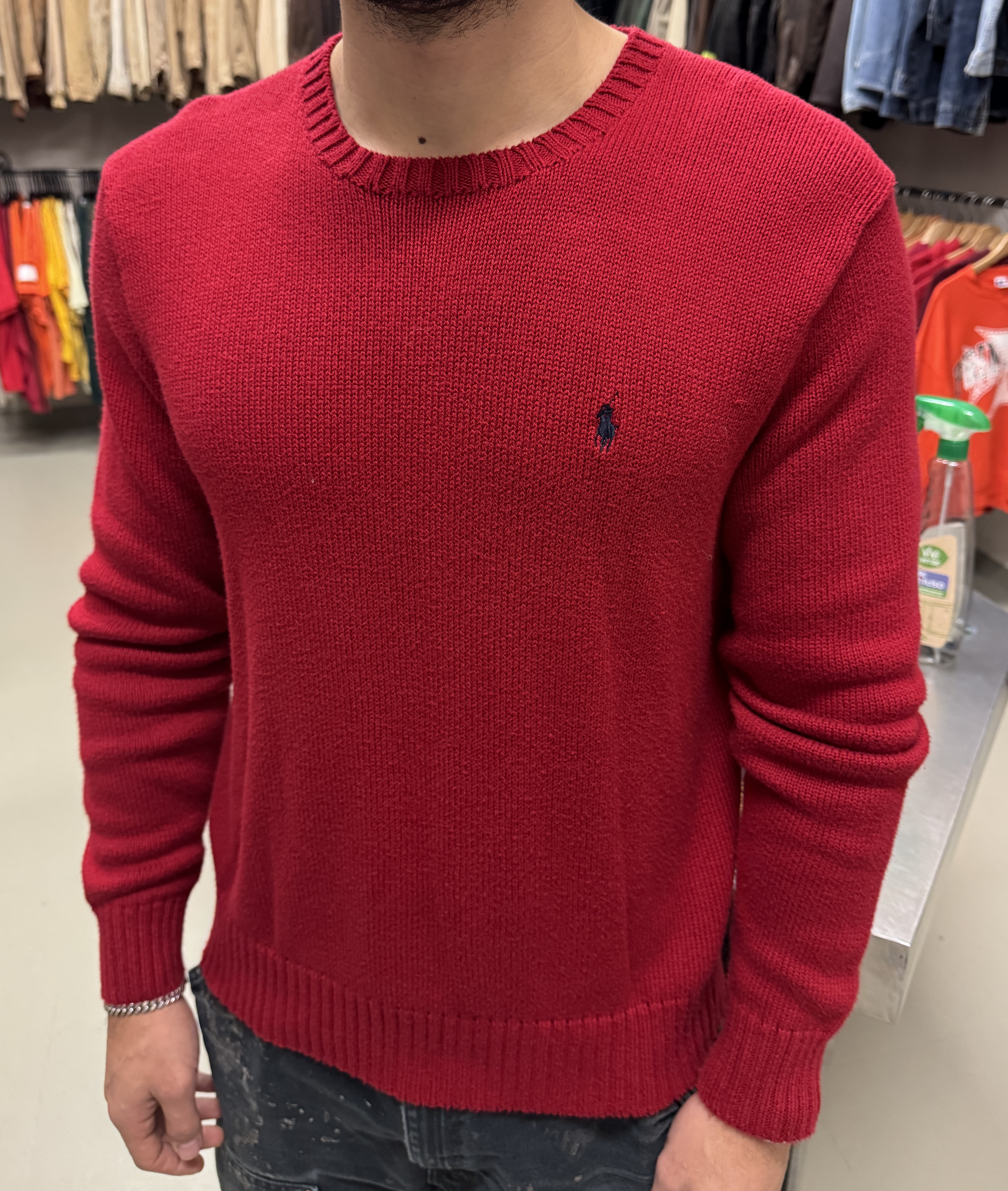 Maglione Polo Ralph Lauren rosso taglia L