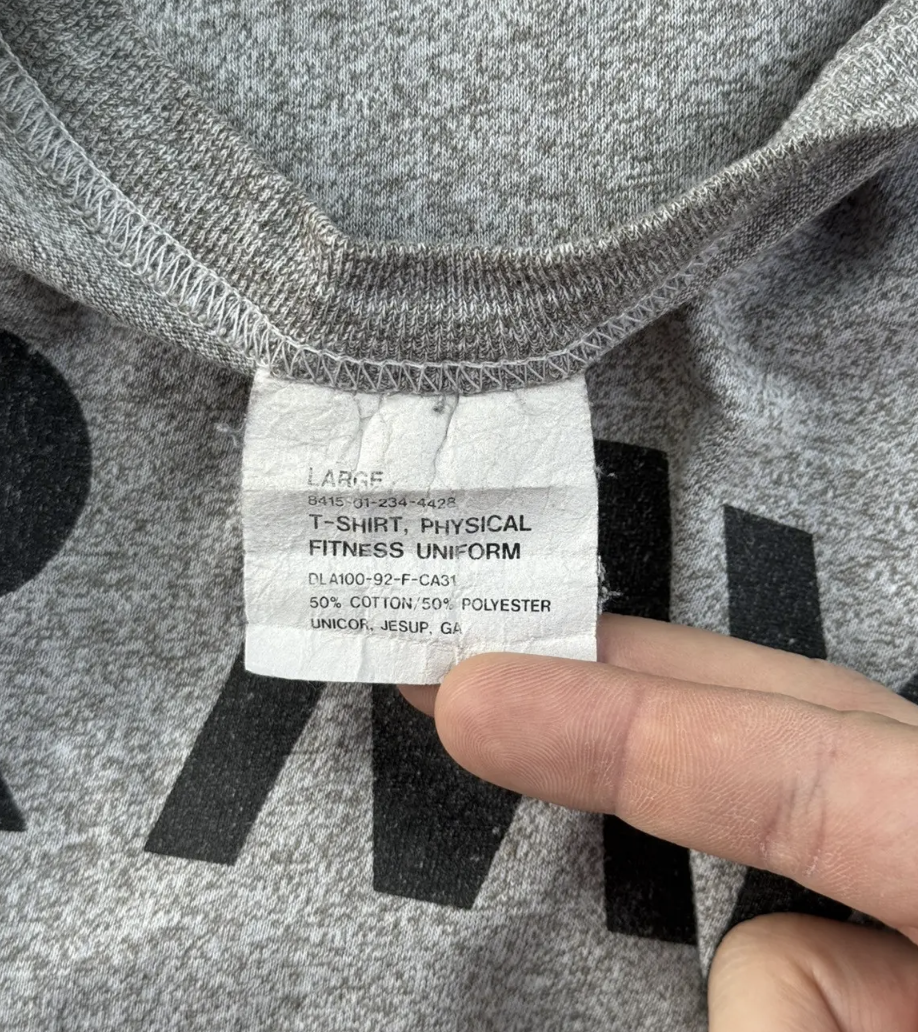 1992 Vintage ARMY Grey Tee  USA Marines 