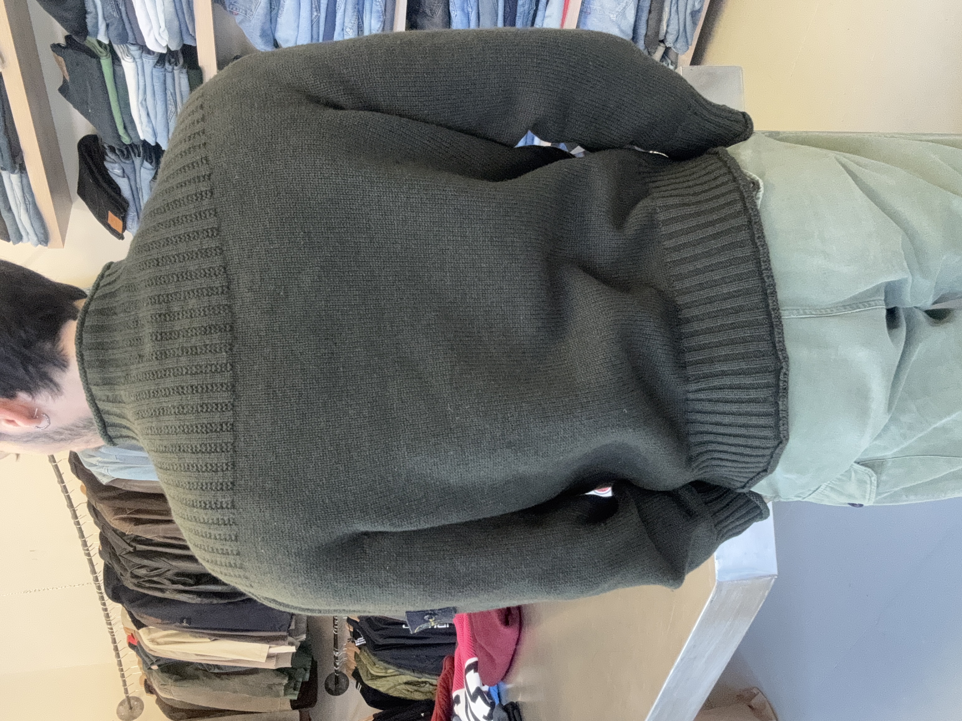 Stone Island maglione vintage 100% lana taglia L