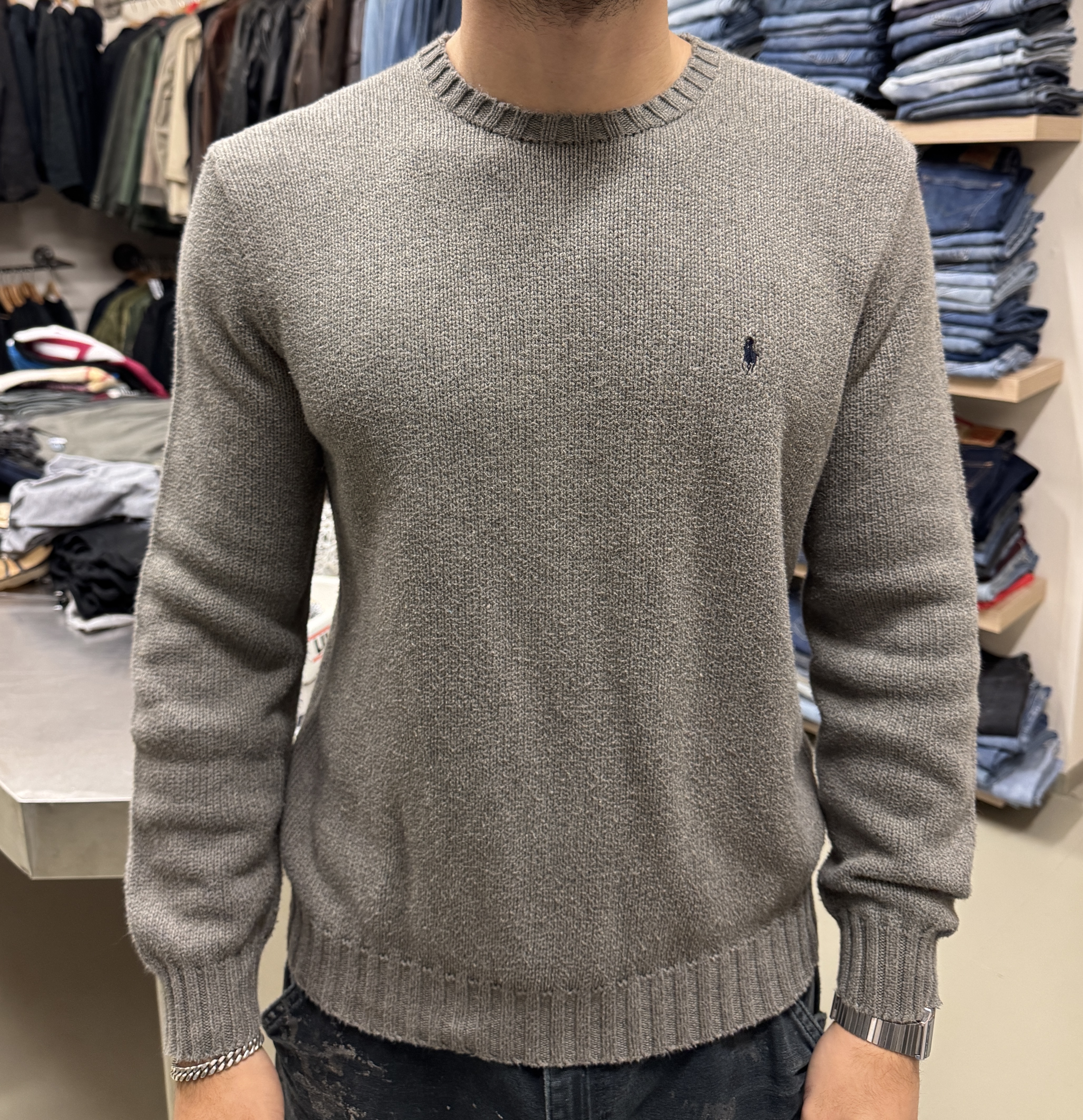 Maglione Polo Ralph Lauren grigio taglia M